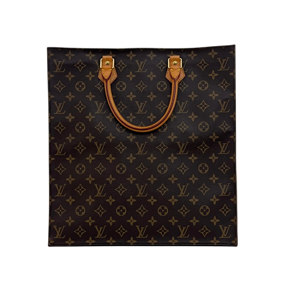 Sac LOUIS VUITTON Sac Plat toile et cuir marron vintage 2002