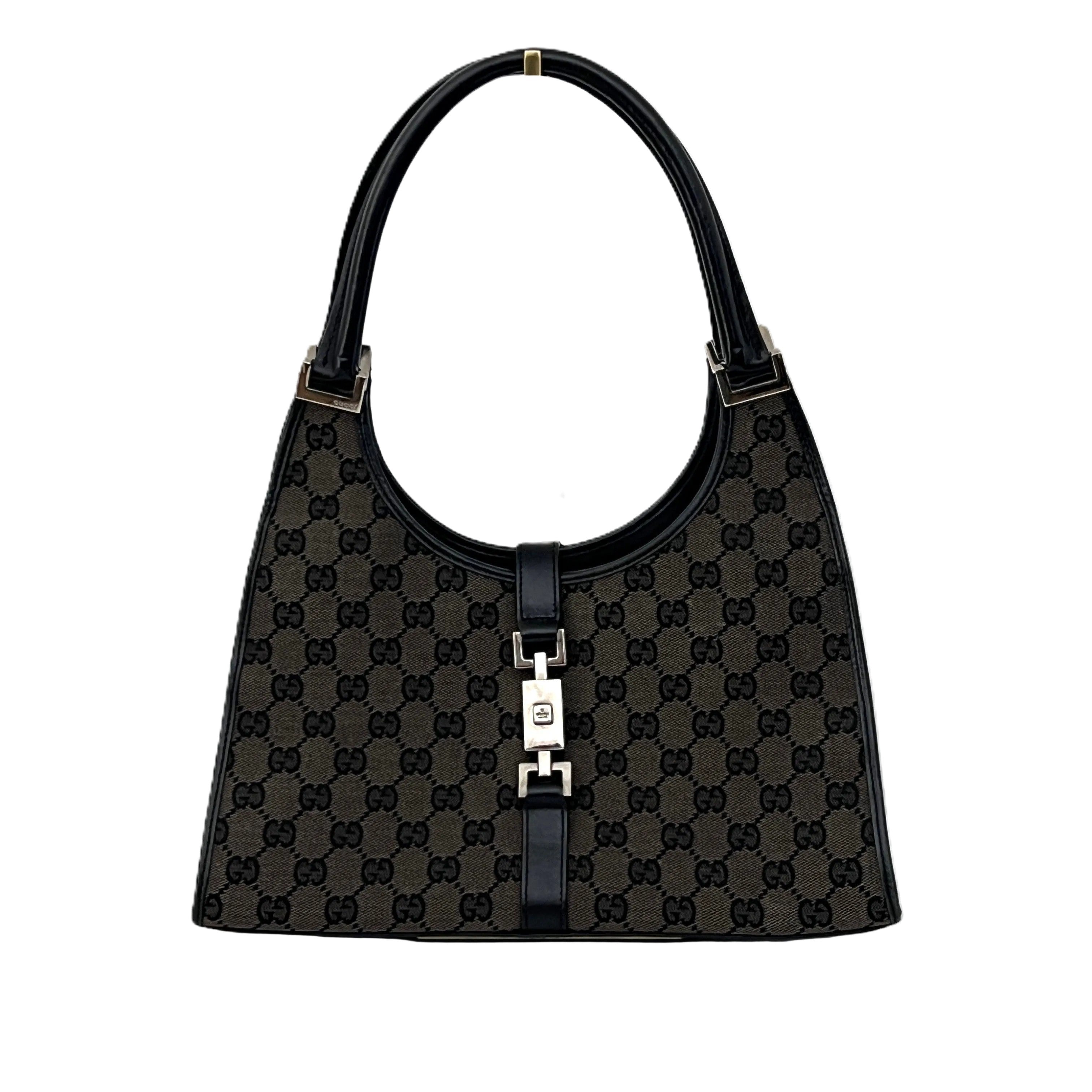 Sac GUCCI Jackie toile et cuir marron
