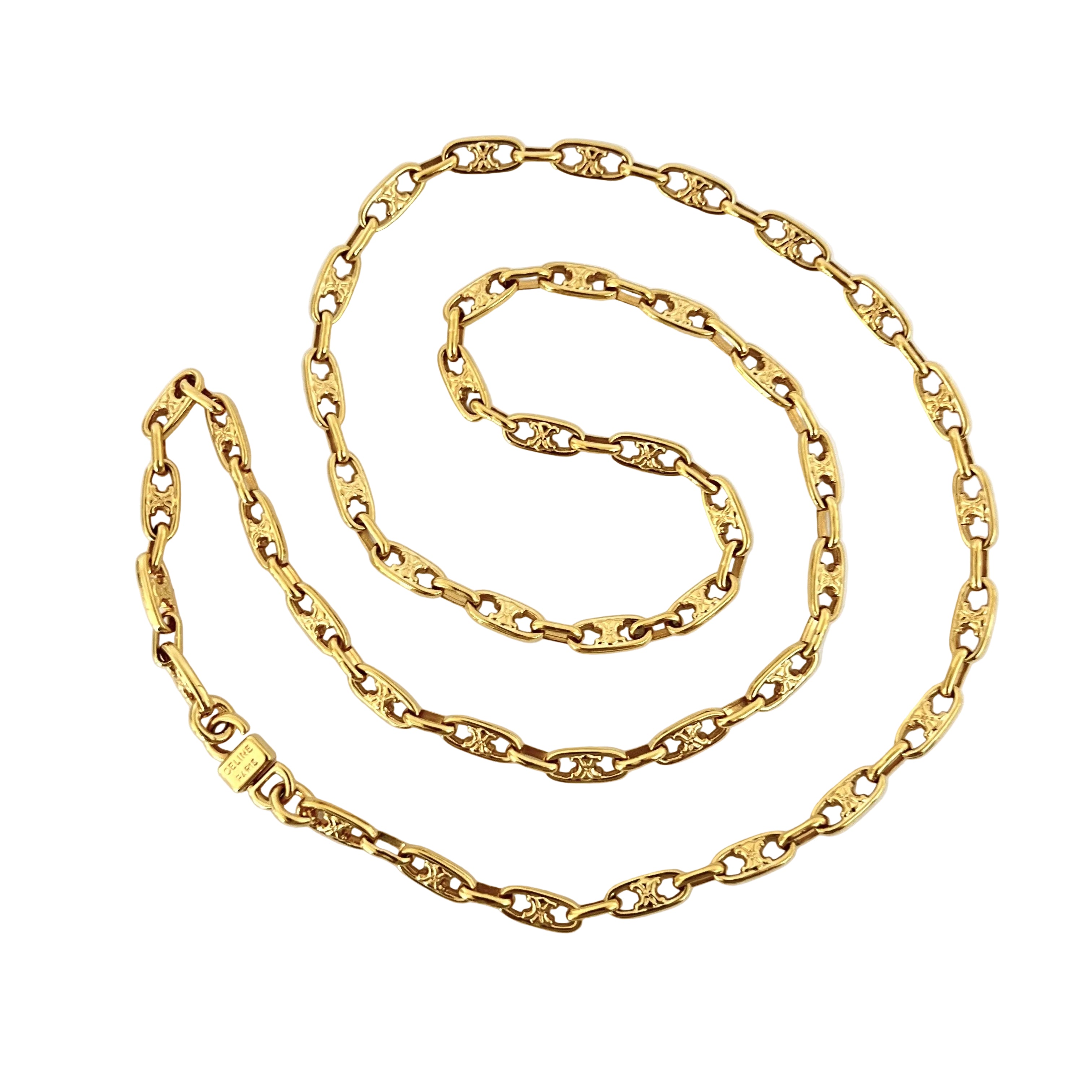 Collier CELINE Chaîne Triomphe Circa 1990