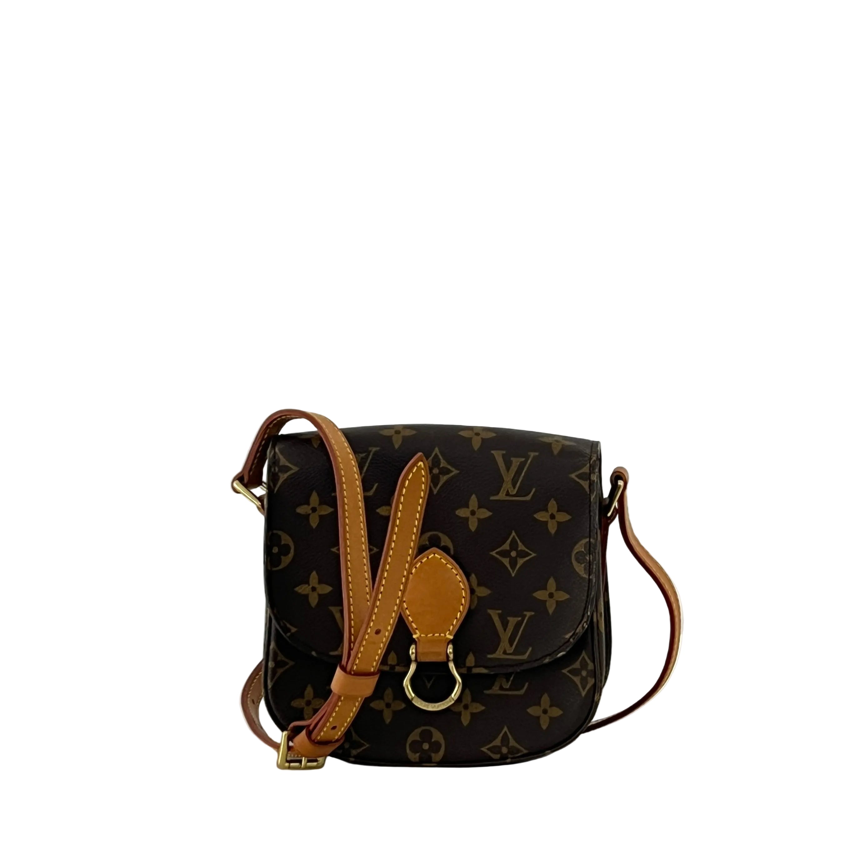 Sac à main LOUIS VUITTON Mini Saint Cloud toile et cuir marron