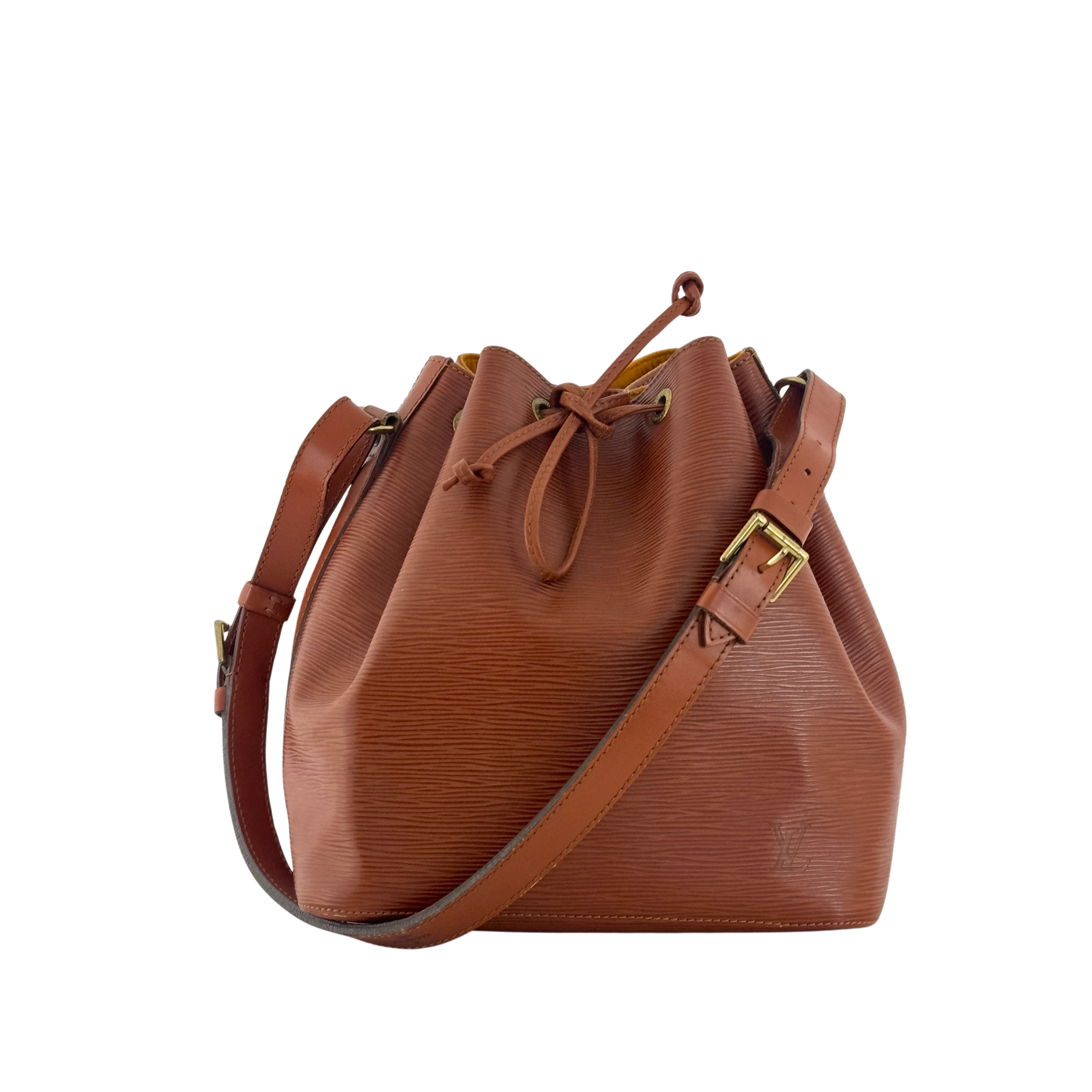 Sac à main LOUIS VUITTON Noé Petit cuir épi camel