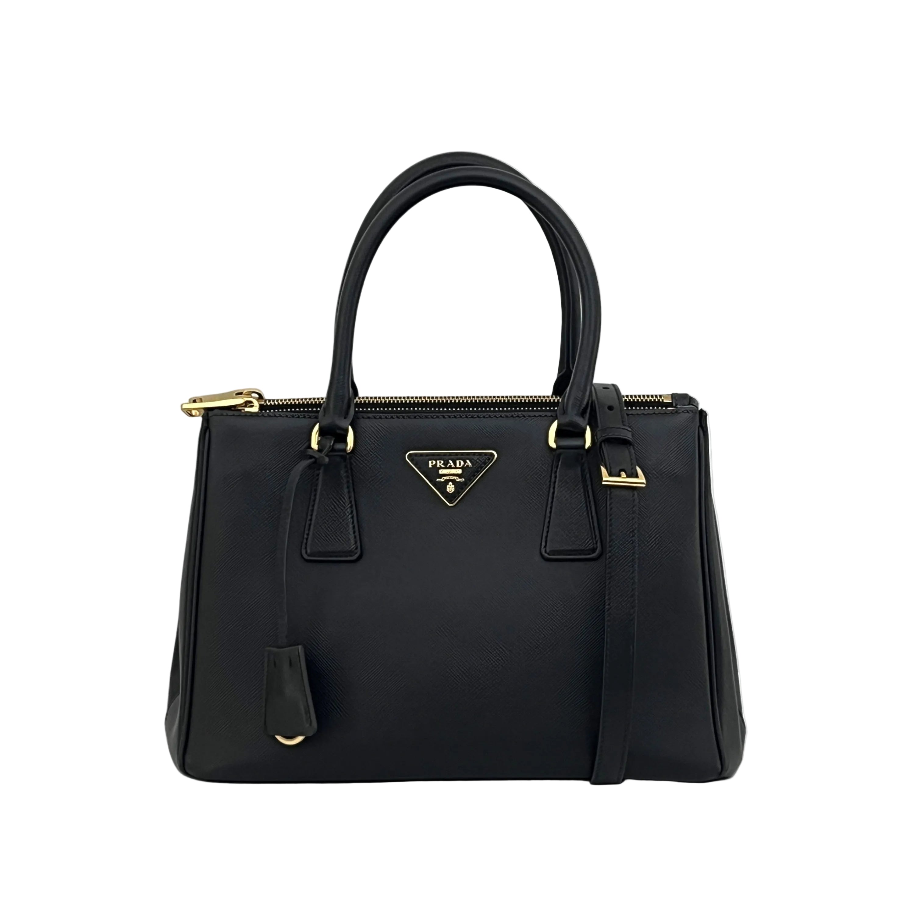Sac à bandoulière PRADA Galleria cuir Saffiano noir