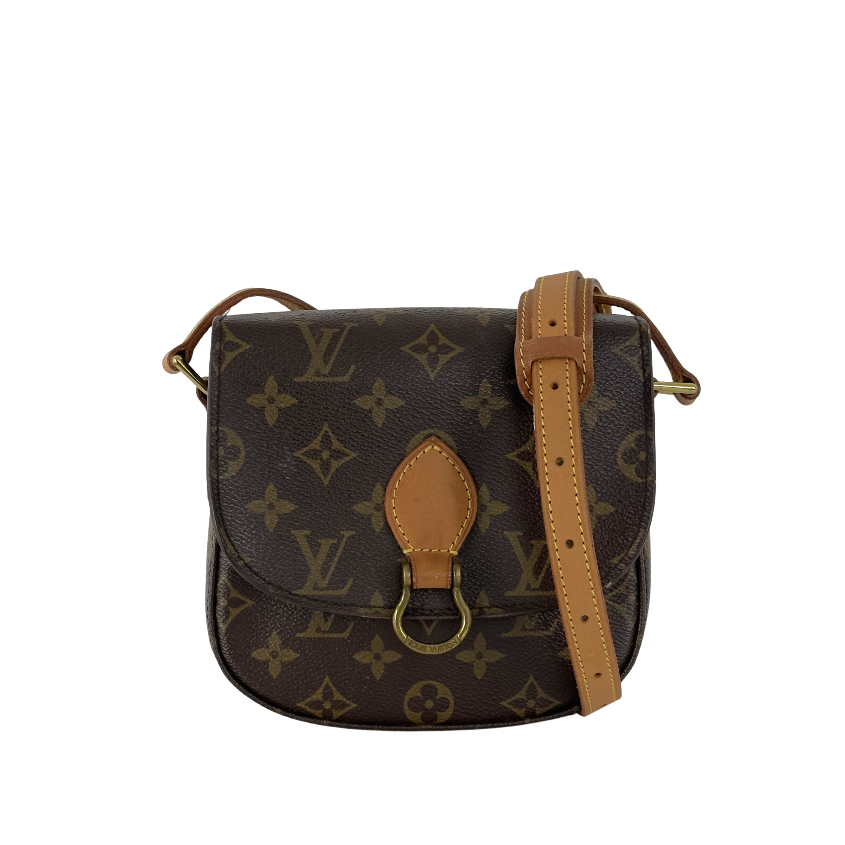 Sac à main LOUIS VUITTON Mini Saint Cloud toile et cuir marron