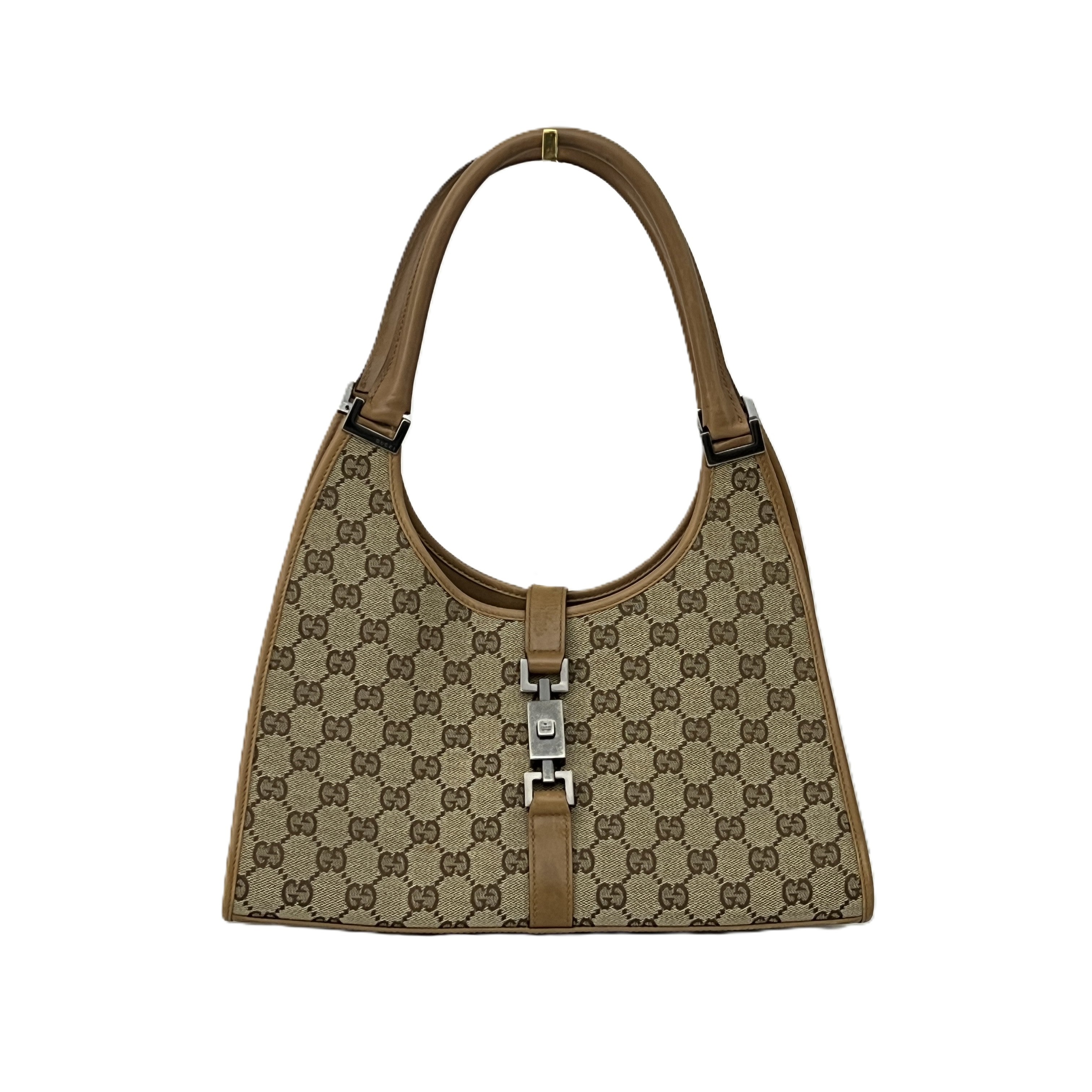 Sac GUCCI Jackie toile et cuir marron