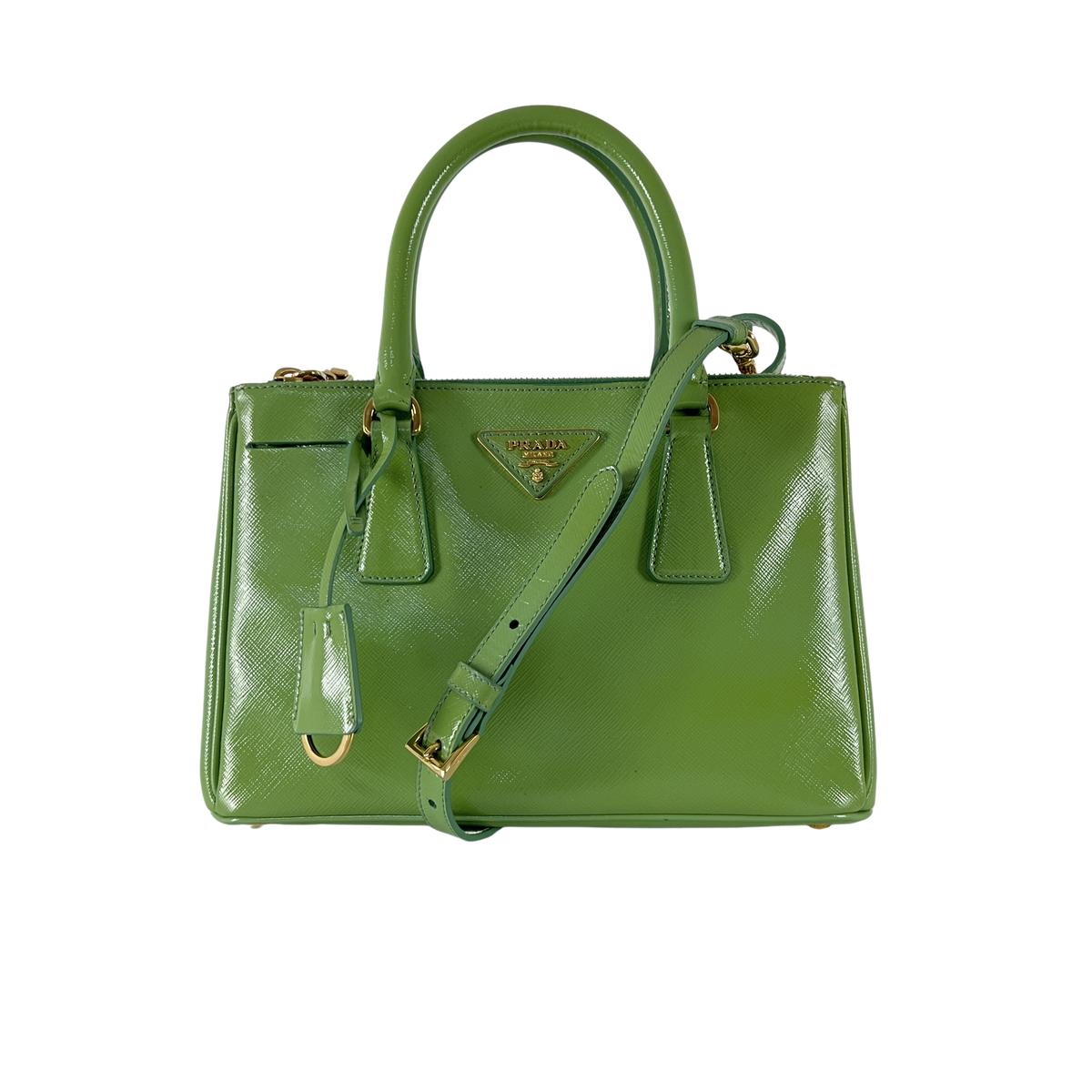 Sac à main PRADA Saffiano Green cuir vert