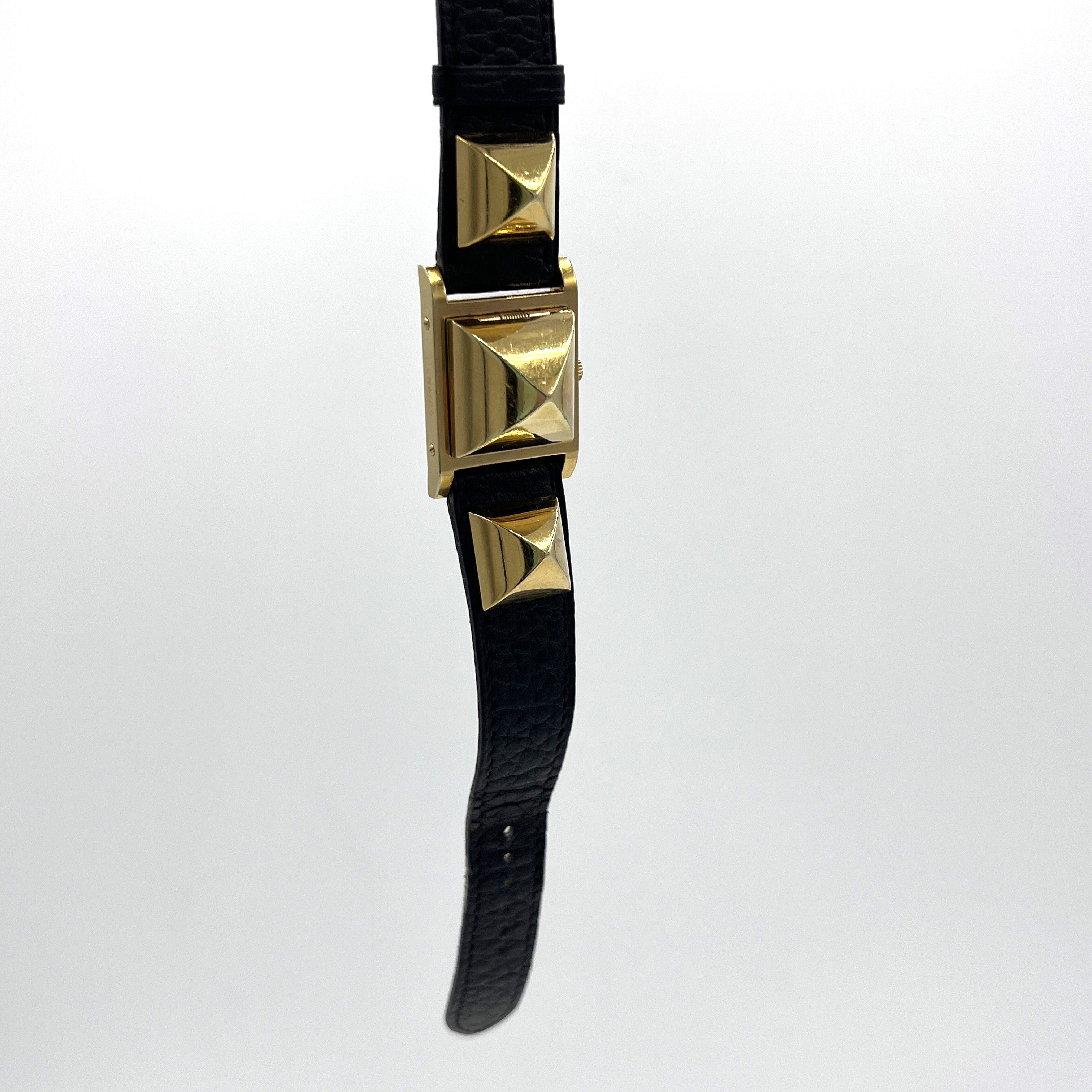 HERMÈS Médor Gold Plated Watch