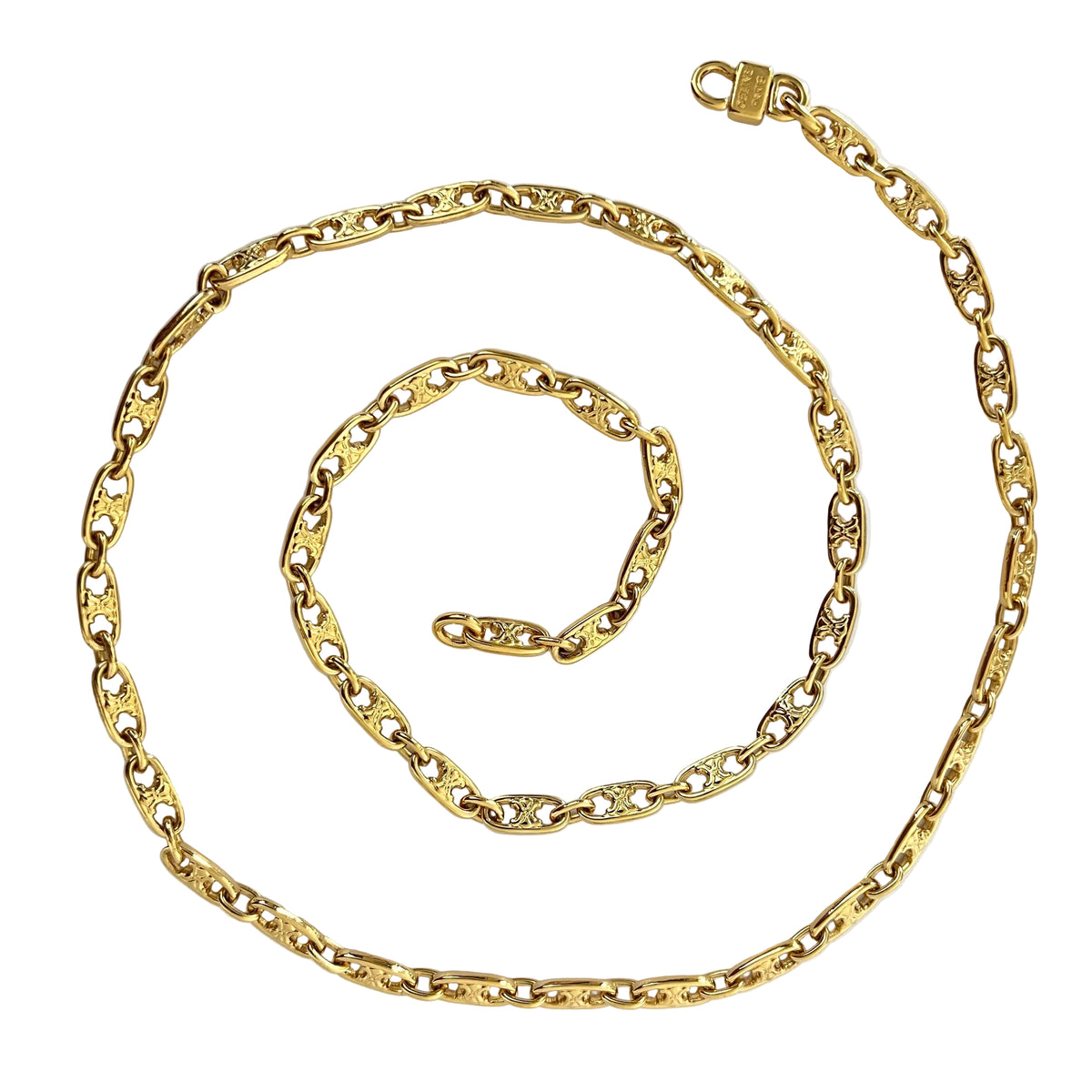 Collier CELINE Chaîne Triomphe Circa 1990