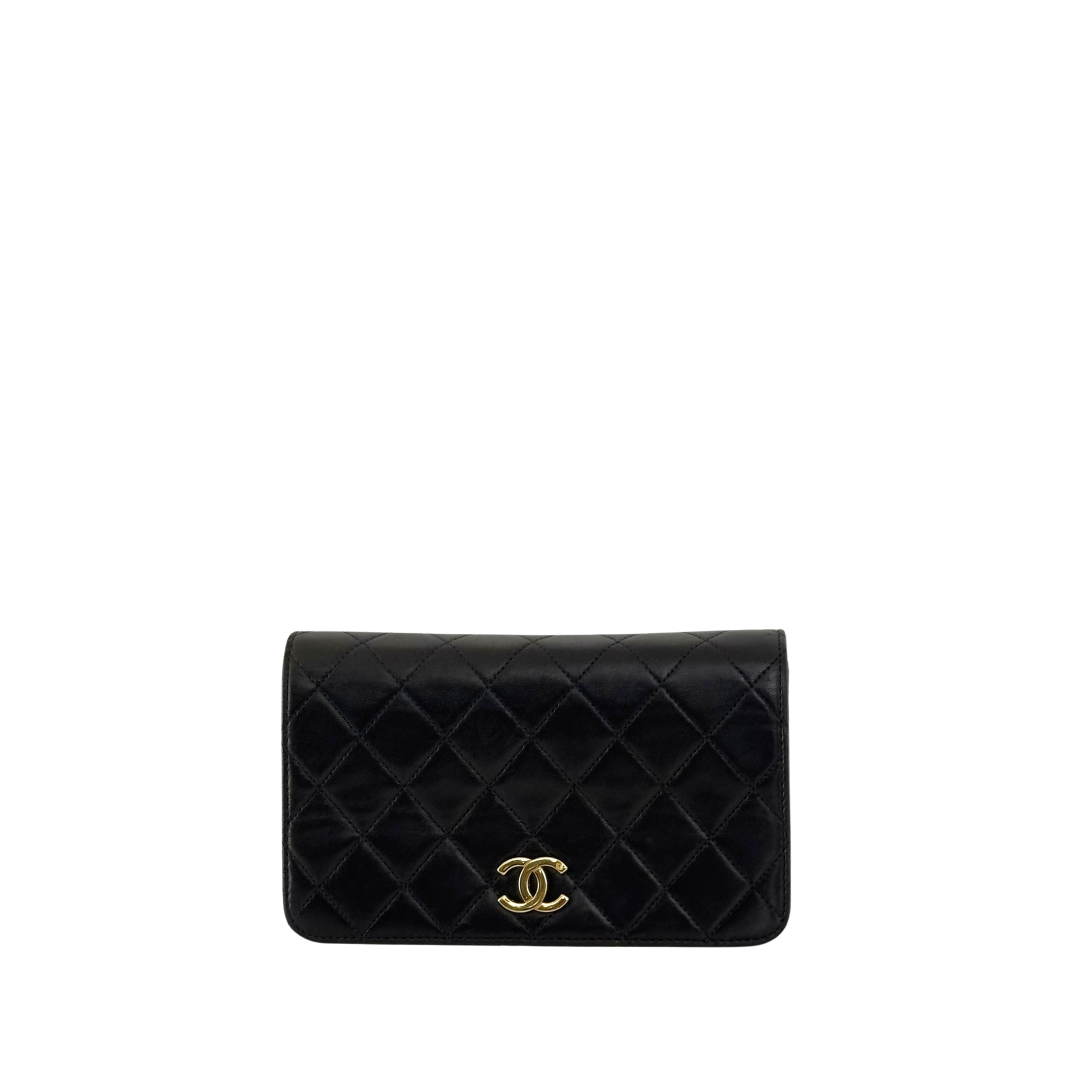 Sac à main CHANEL Timeless WOC Mini cuir d'agneau noir