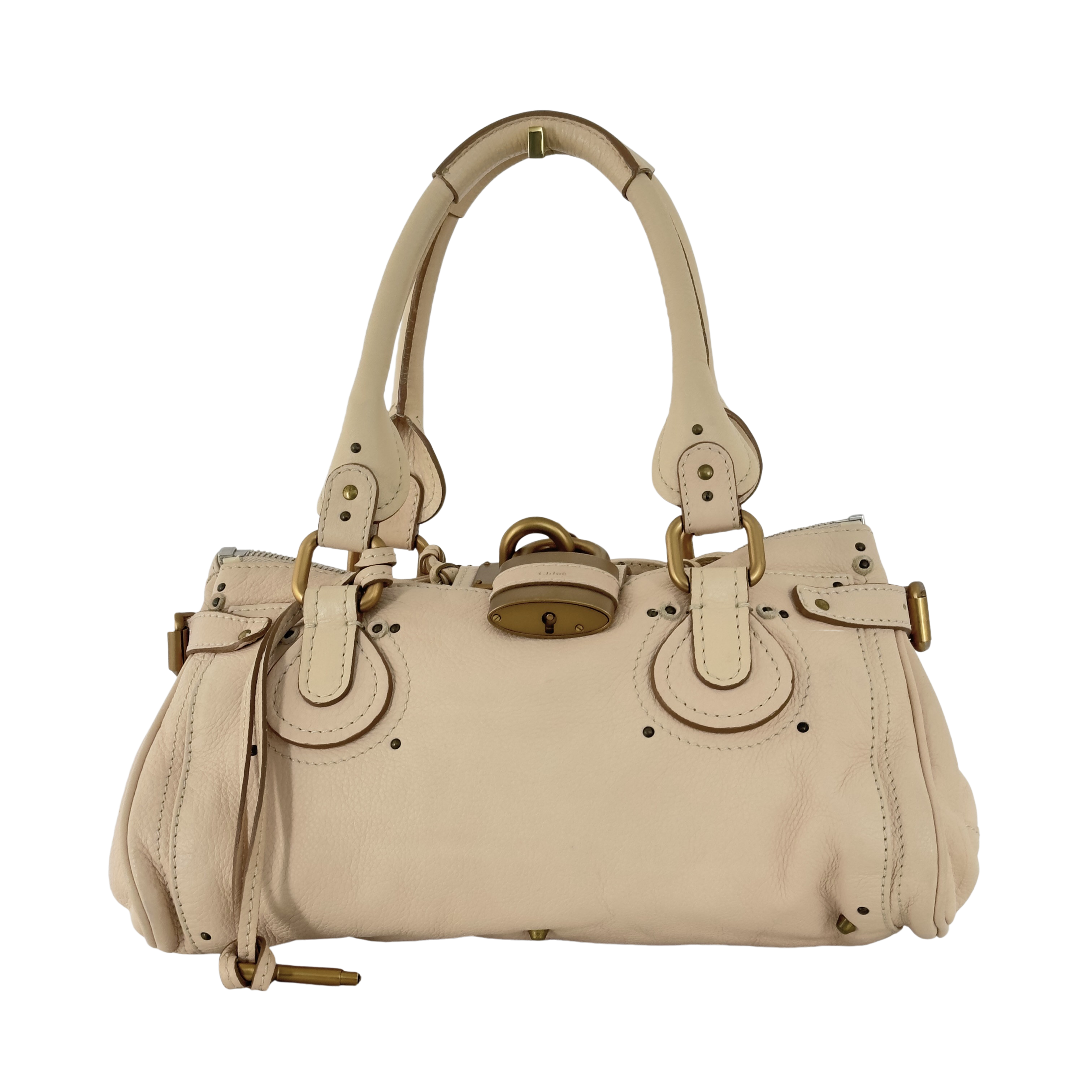Sac à main CHLOÉ Paddington cuir beige