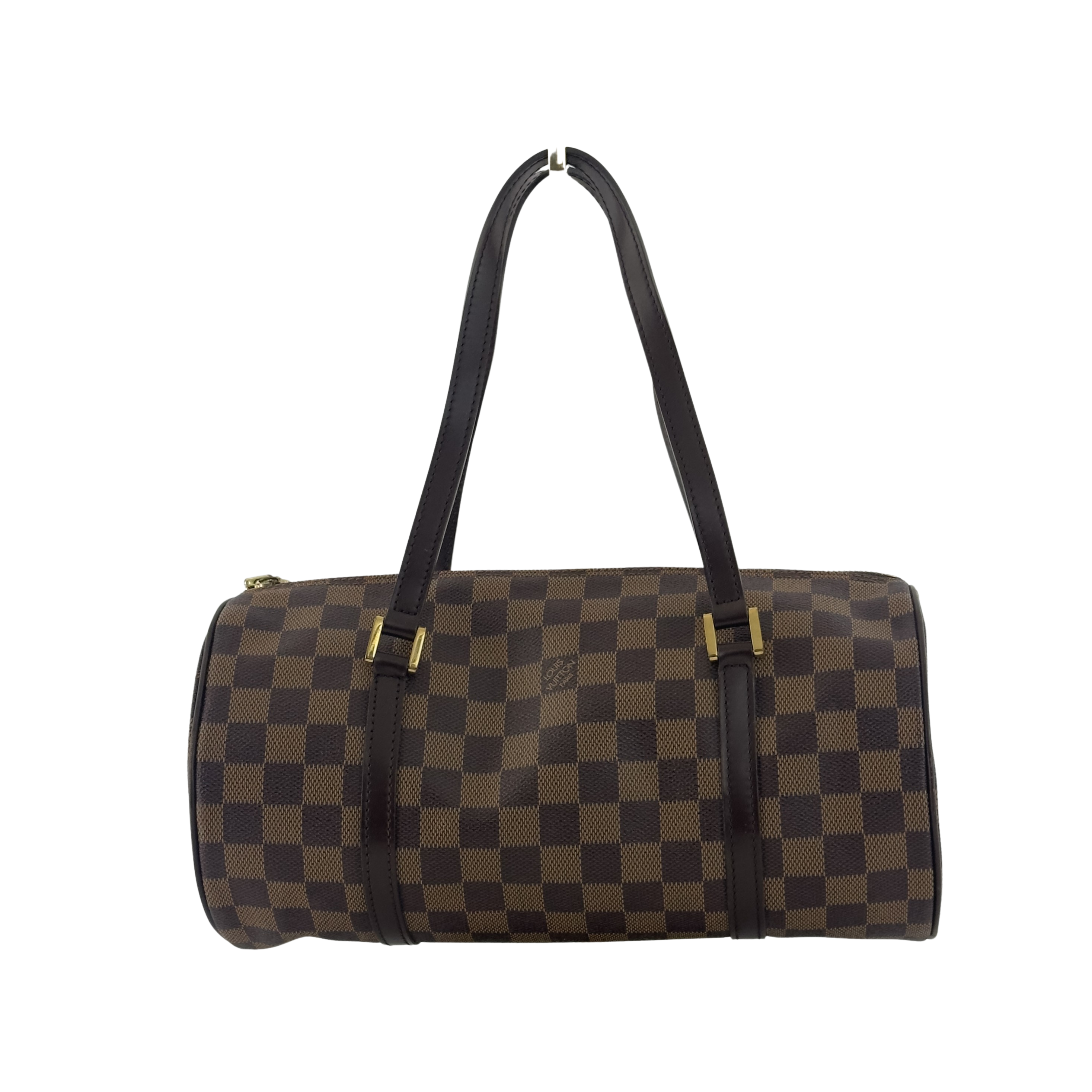 Sac à main LOUIS VUITTON Papillon toile et cuir marron