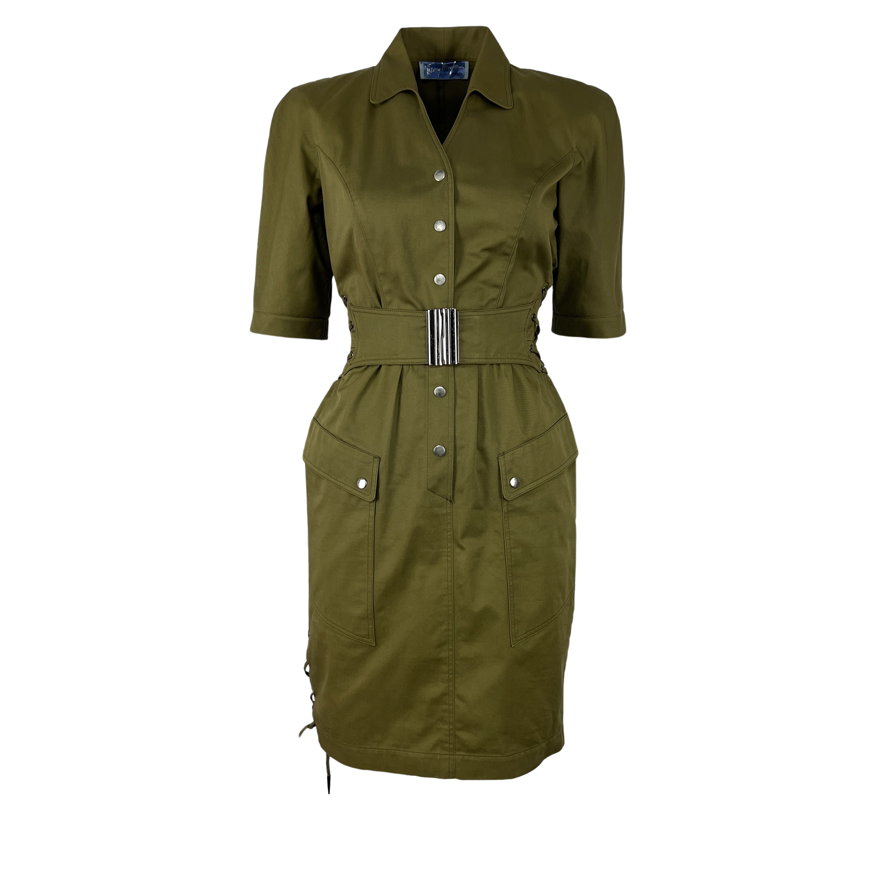 Robe MUGLER XS Coton Vert