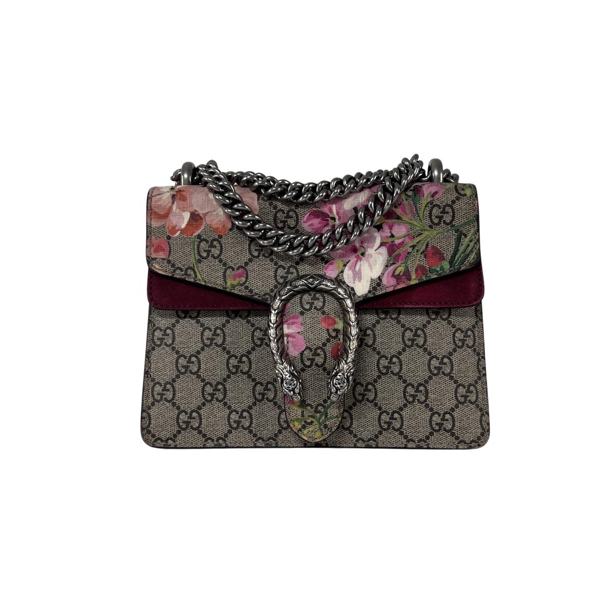 Sac à main GUCCI Dionysus toile et cuir marron