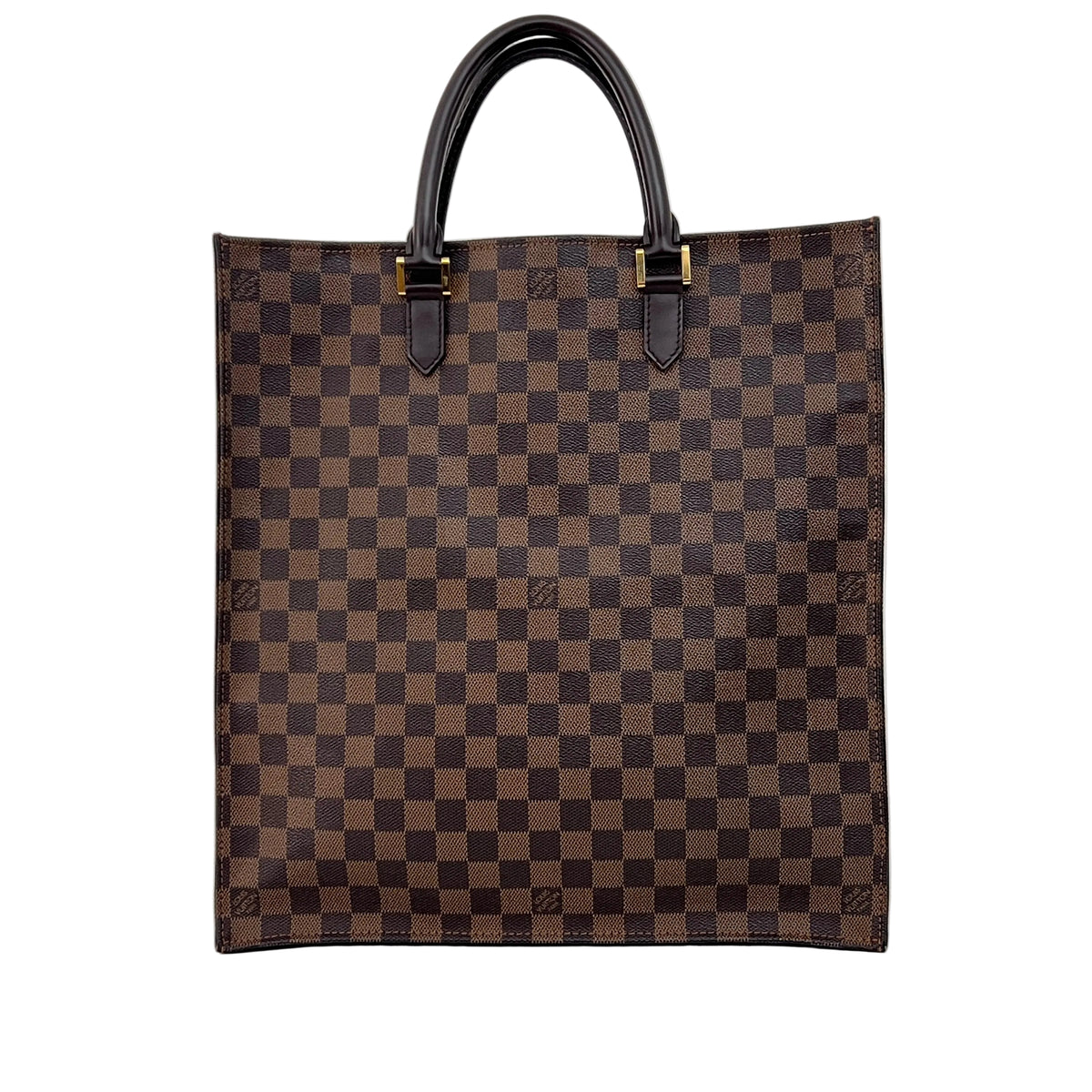 Sac LOUIS VUITTON Sac Plat toile et cuir marron vintage 2005