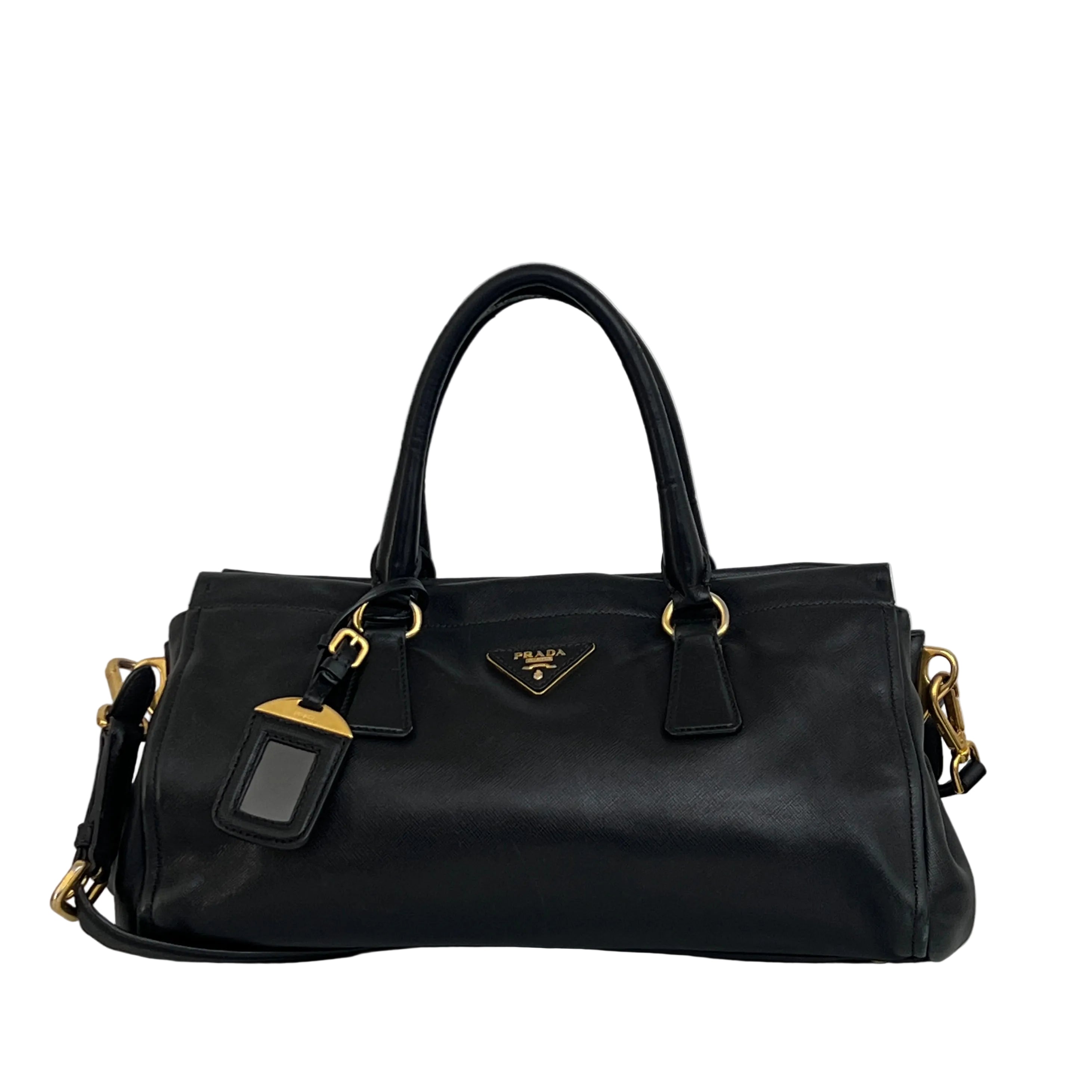 Sac PRADA Saffiano 2-Way cuir Saffiano noir