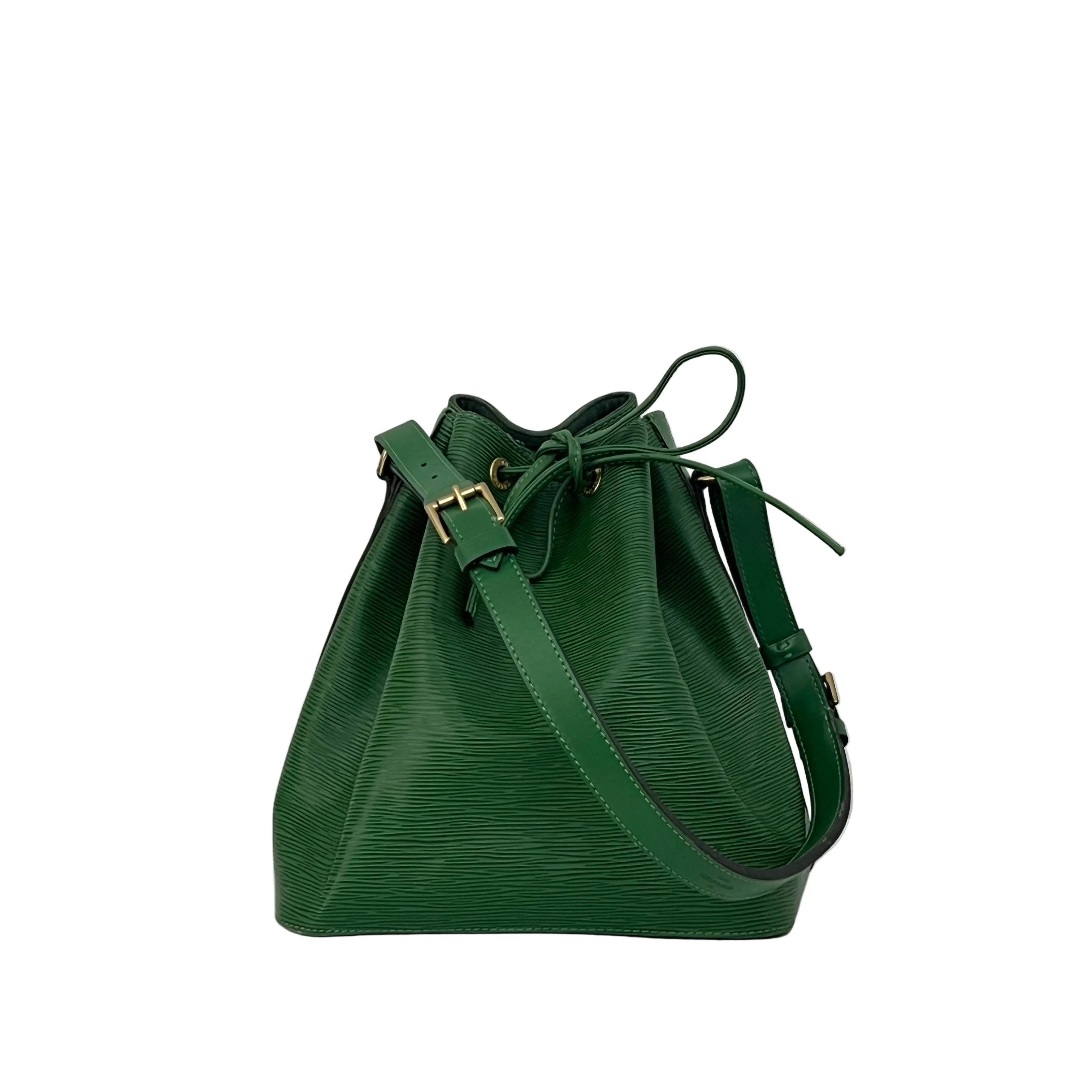 LOUIS VUITTON Noe Petit green epi leather bag