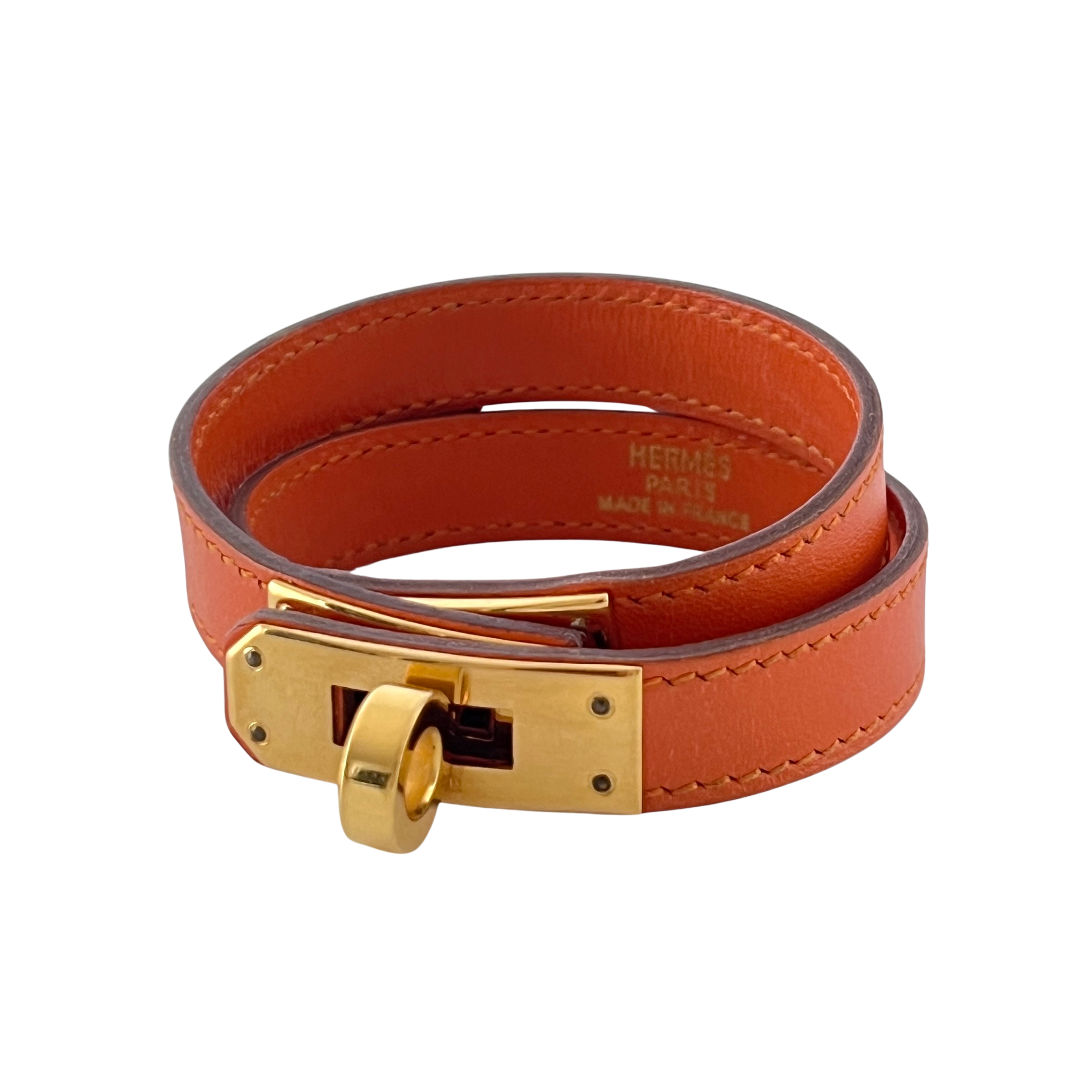 Bracelet HERMÈS Kelly plaqué or doré
