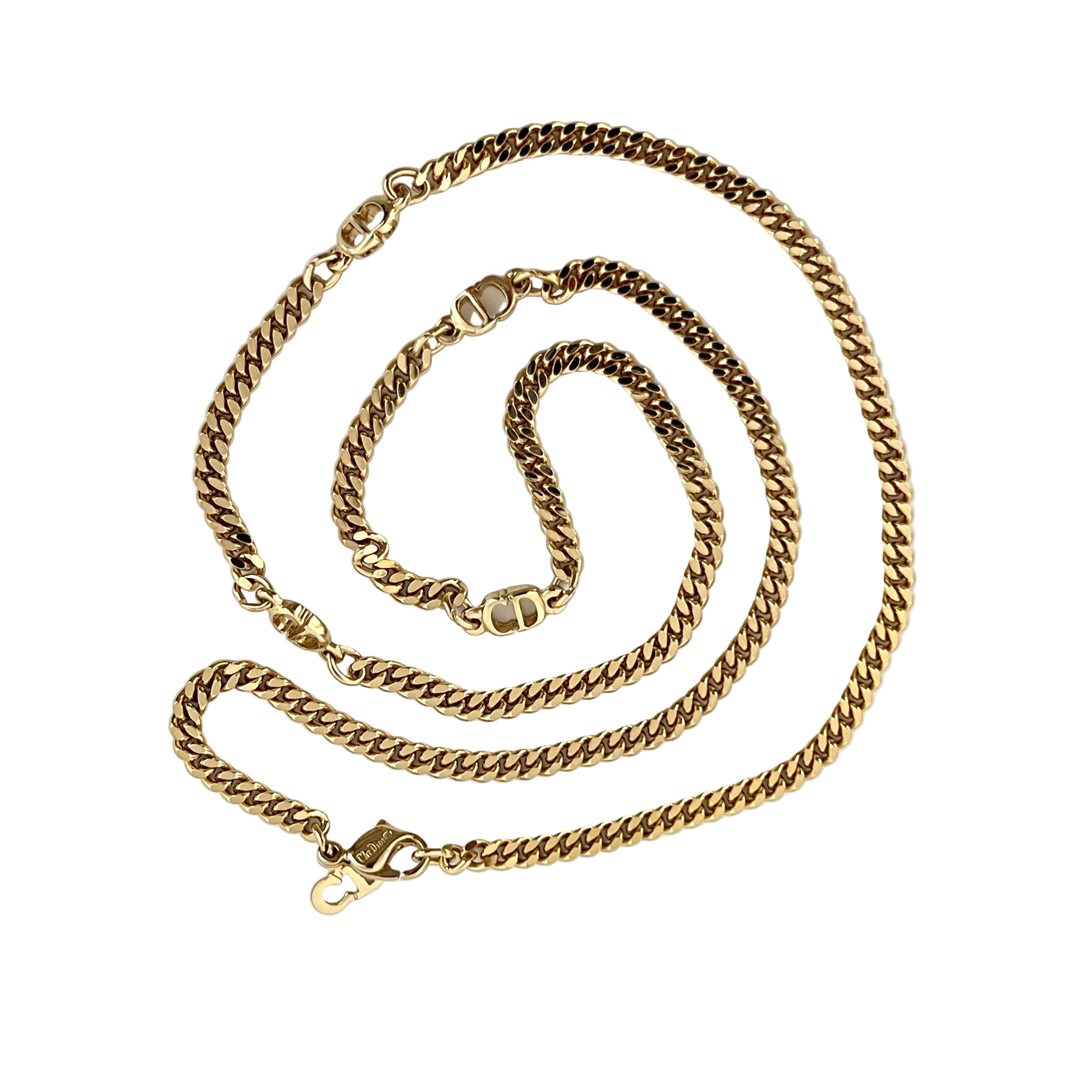 Collier DIOR CD Chain Circa 1990
