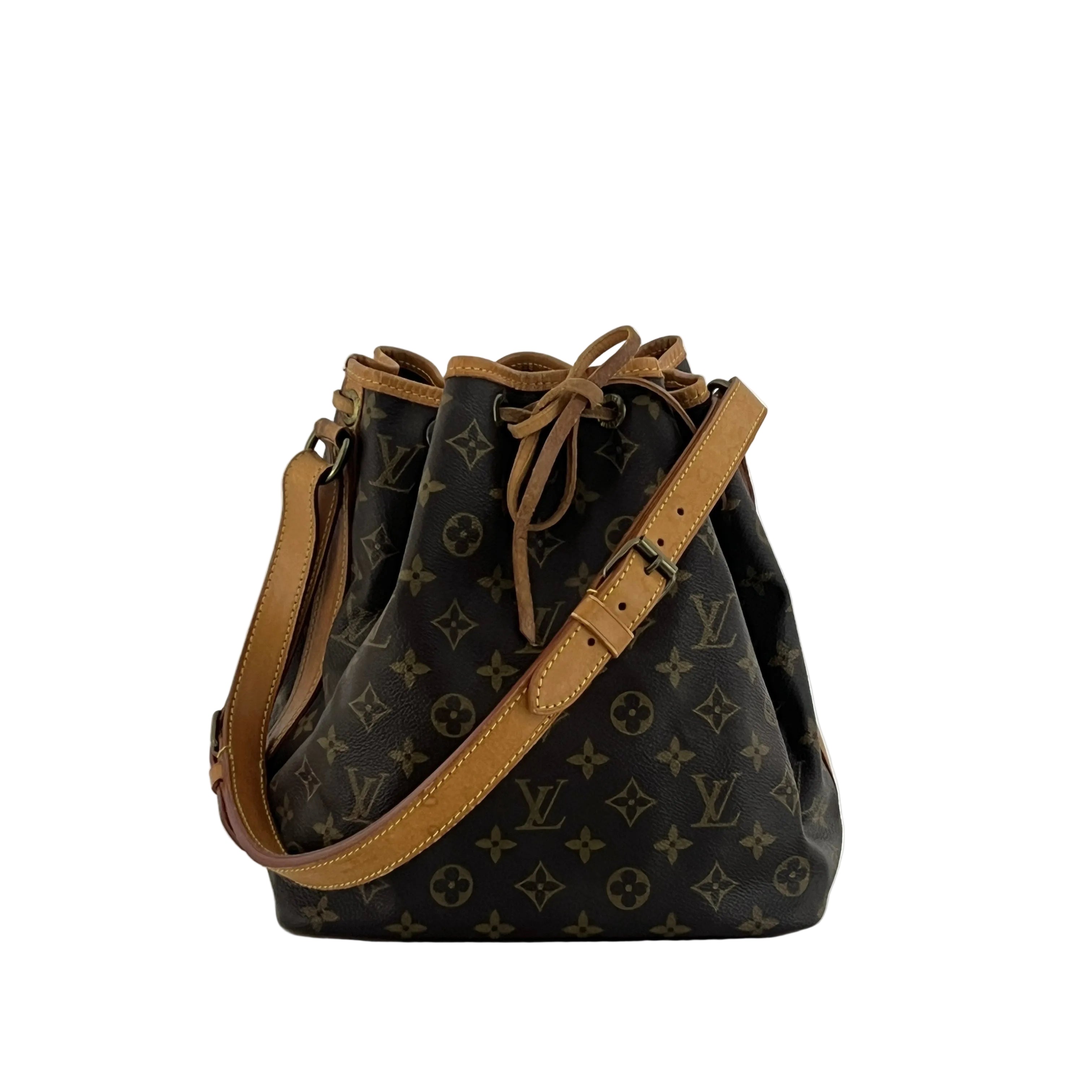 Sac à main LOUIS VUITTON Noé Petit toile et cuir marron