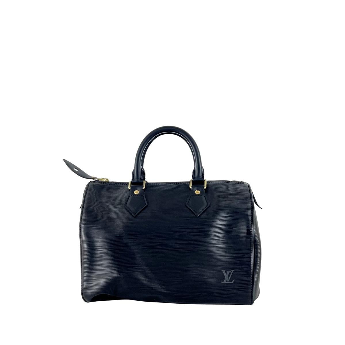 Sac à main LOUIS VUITTON Speedy 25 cuir noir
