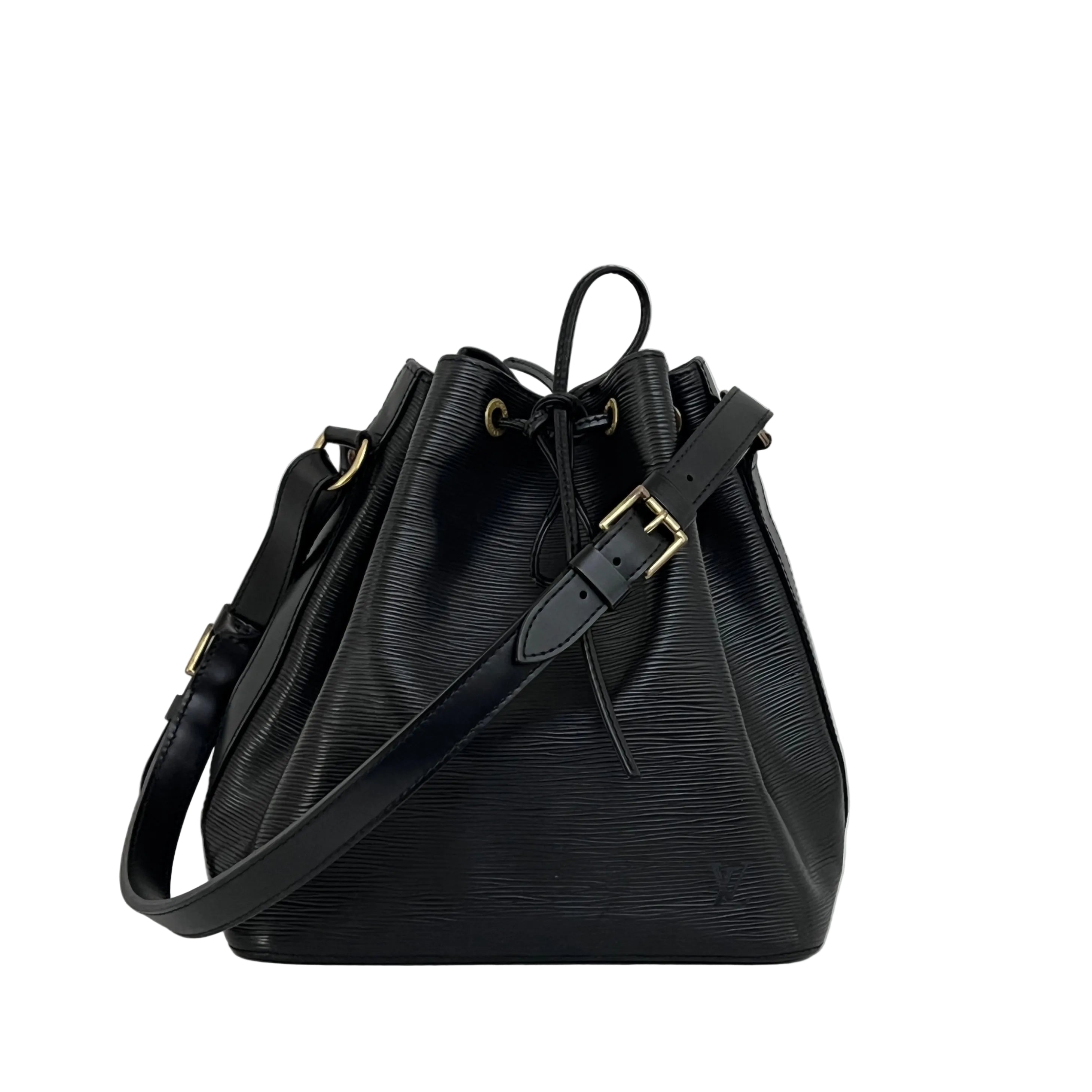 Sac LOUIS VUITTON Noé Petit cuir épi noir vintage 1995