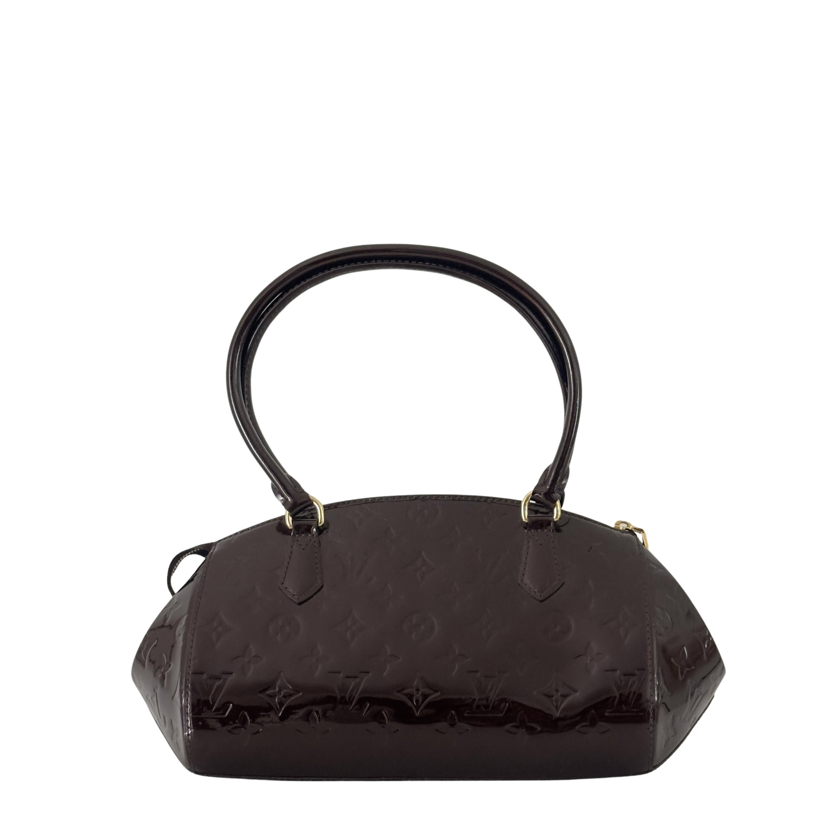 Sac à main LOUIS VUITTON Sherwood cuir verni violet