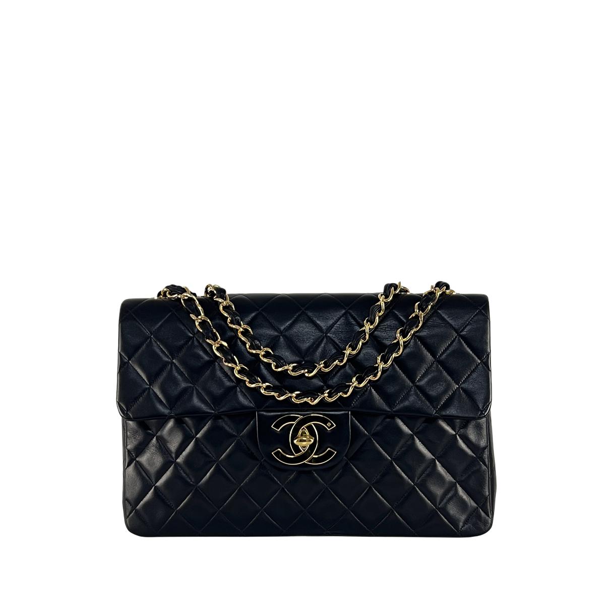 Sac à main CHANEL Timeless Classique Maxi cuir noir