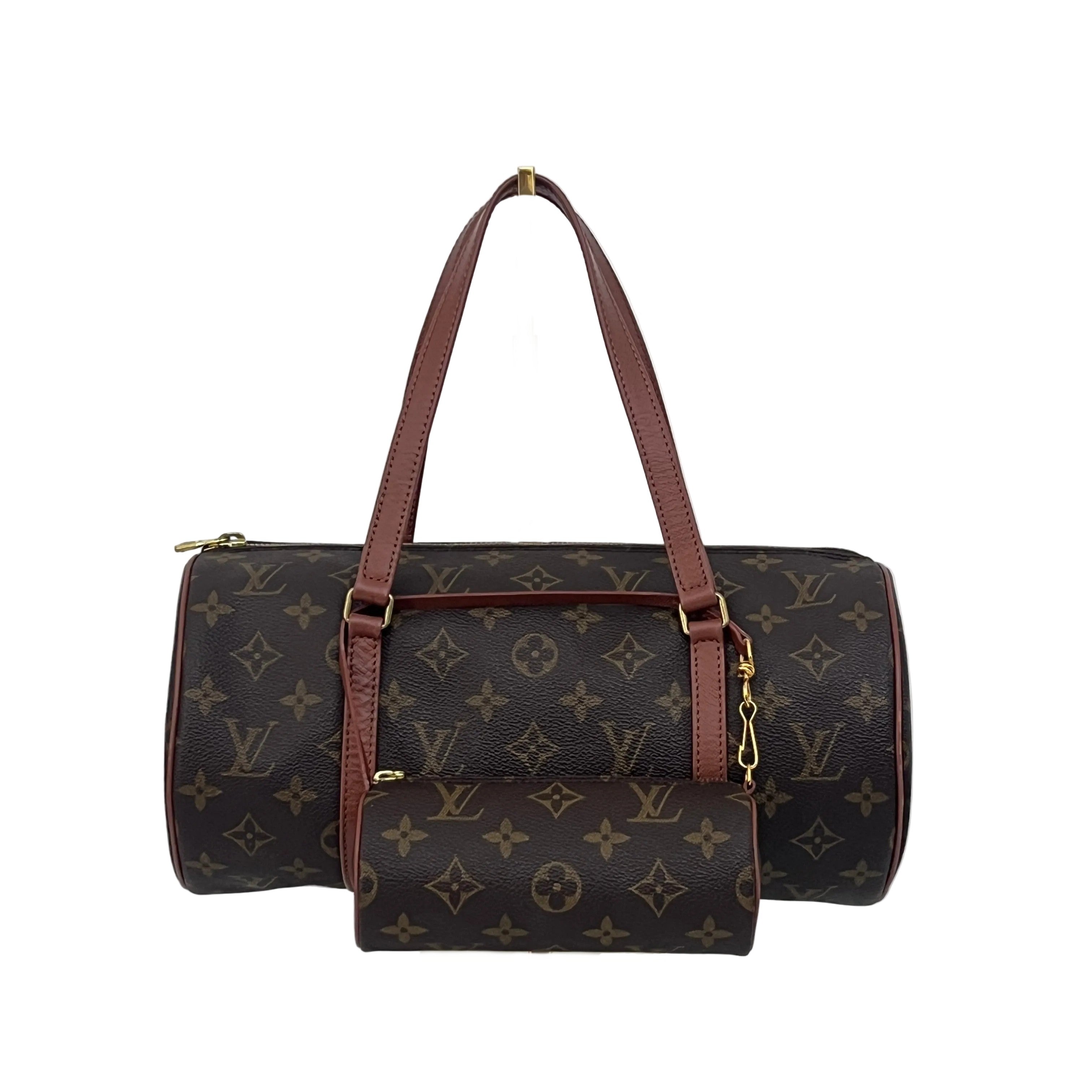 Sac LOUIS VUITTON Papillon toile et cuir marron