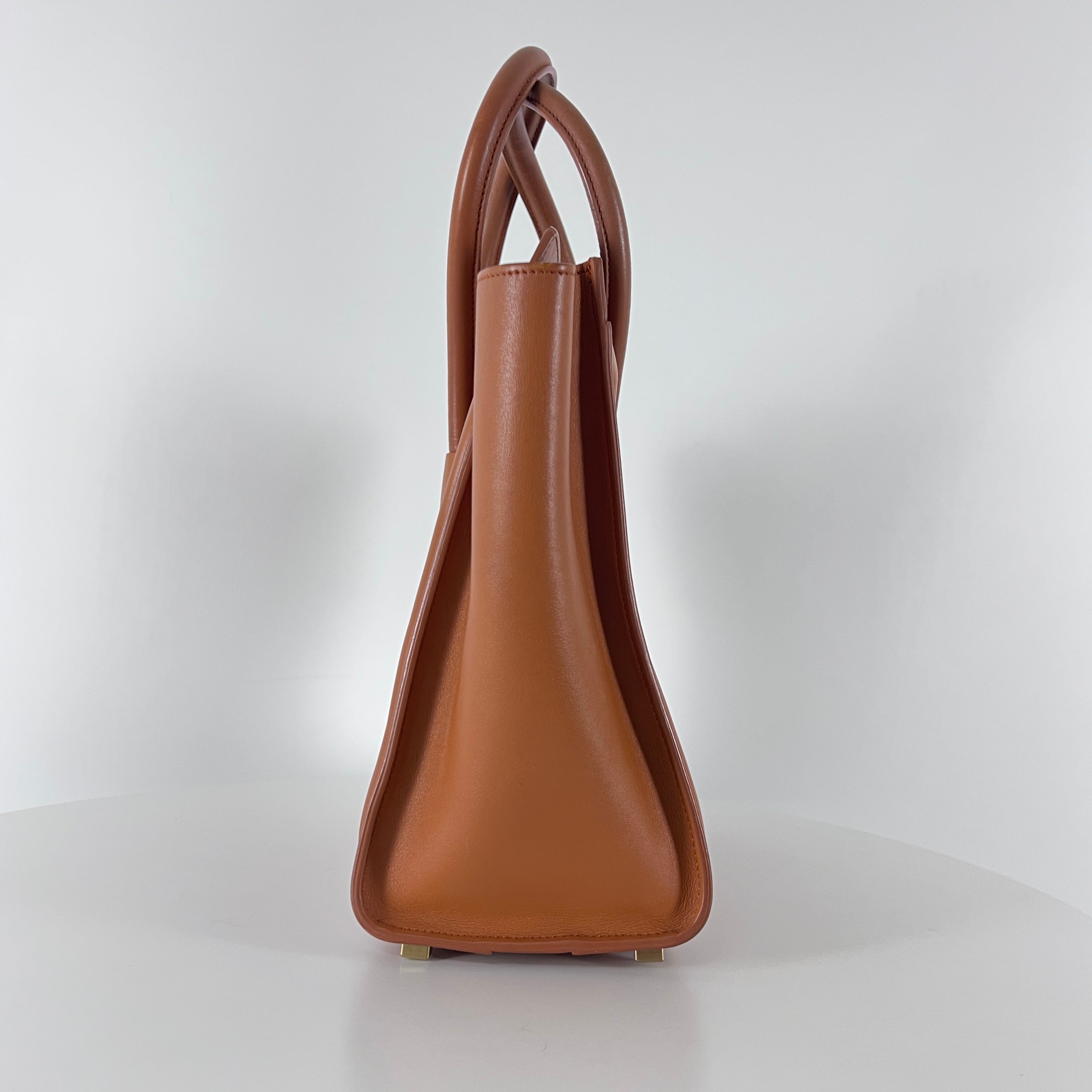 Sac à main CELINE Medium Lugagge cuir marron