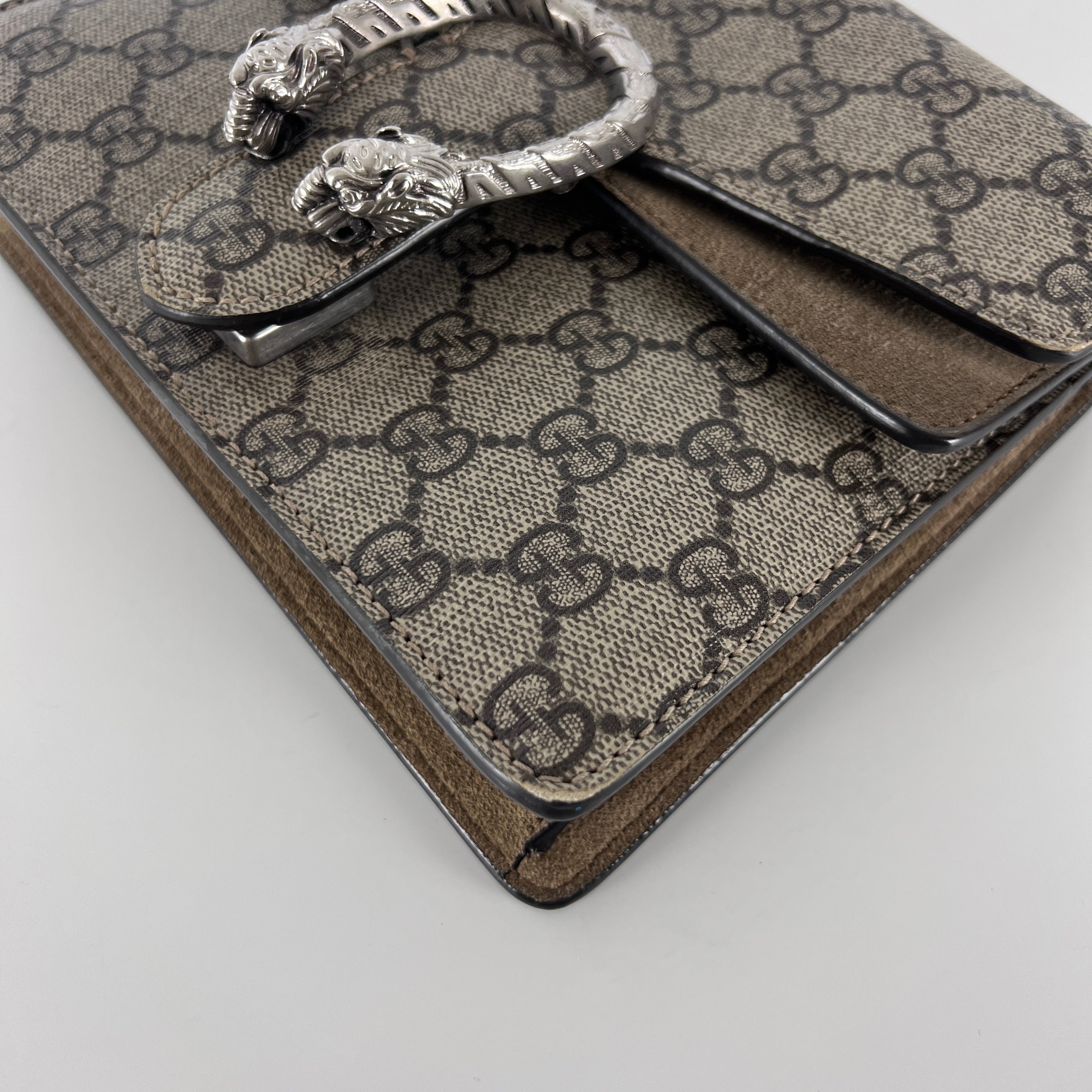 Sac à main GUCCI Dionysus toile et cuir marron