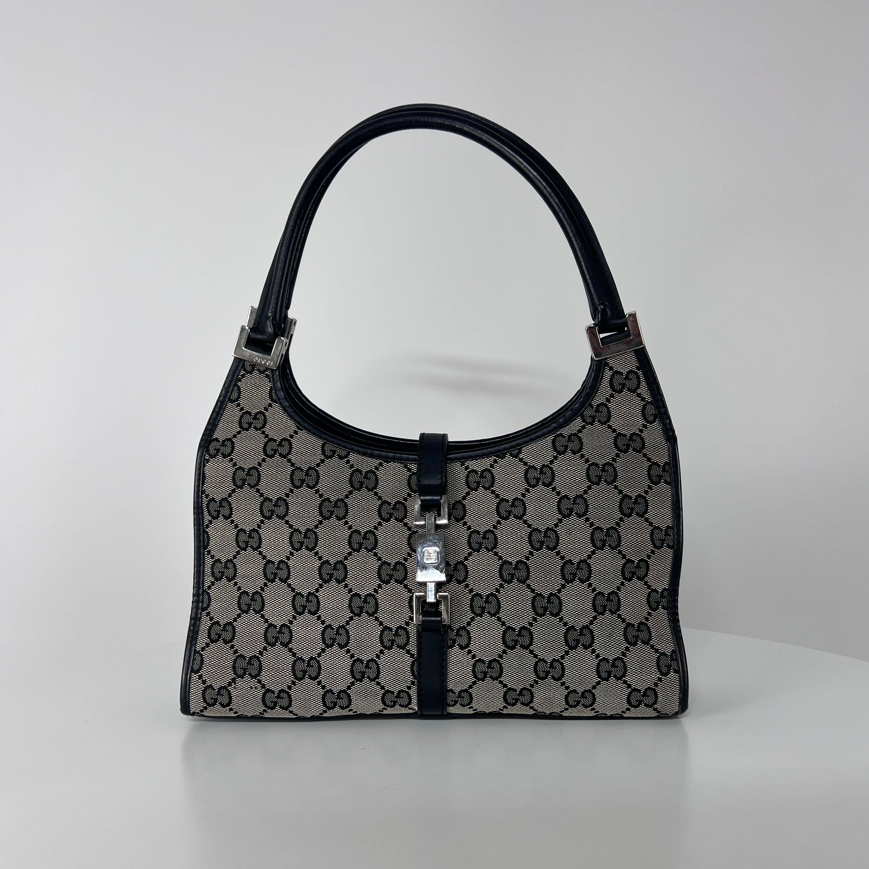 Sac à main GUCCI Jackie toile et cuir marron