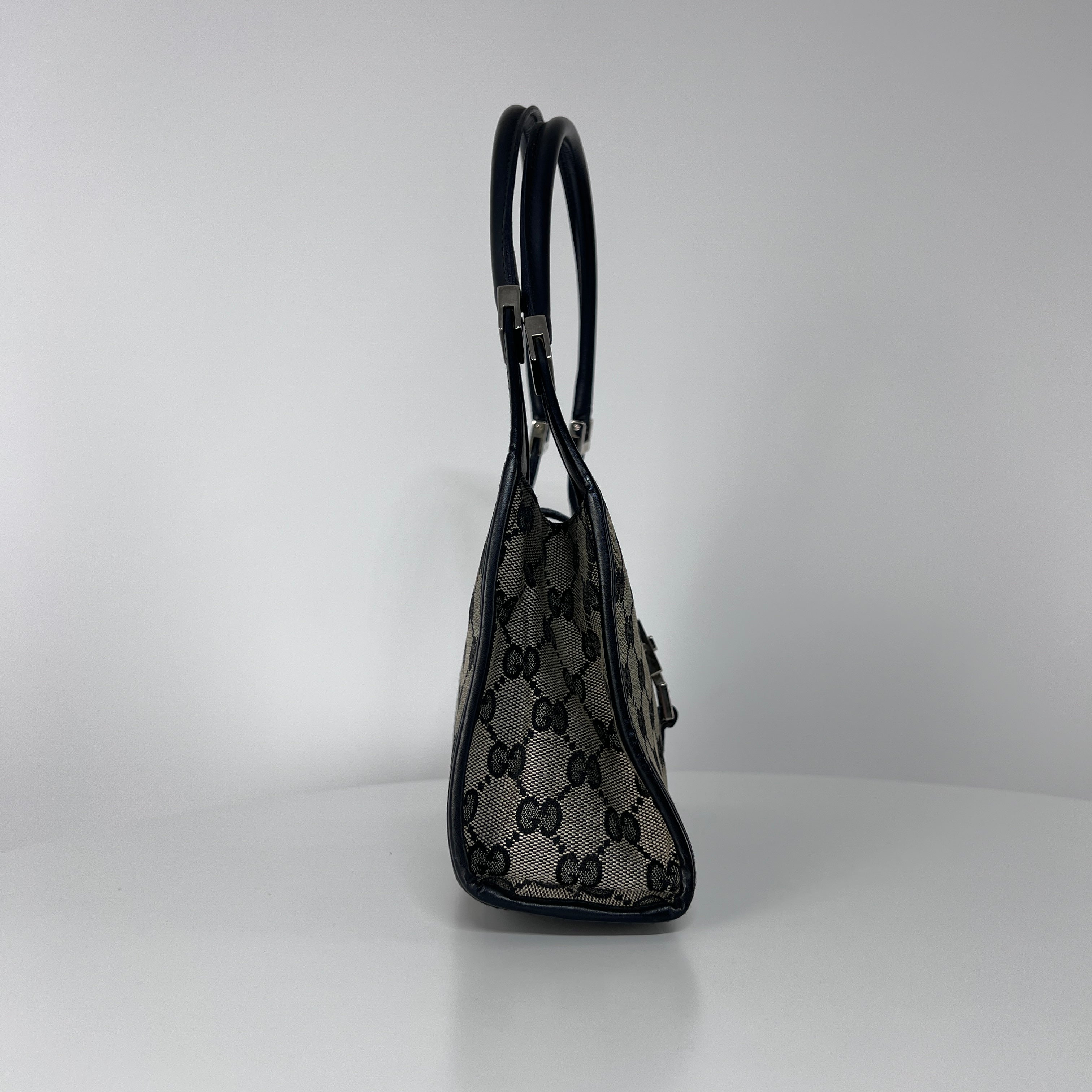 Sac à main GUCCI Jackie toile et cuir marron
