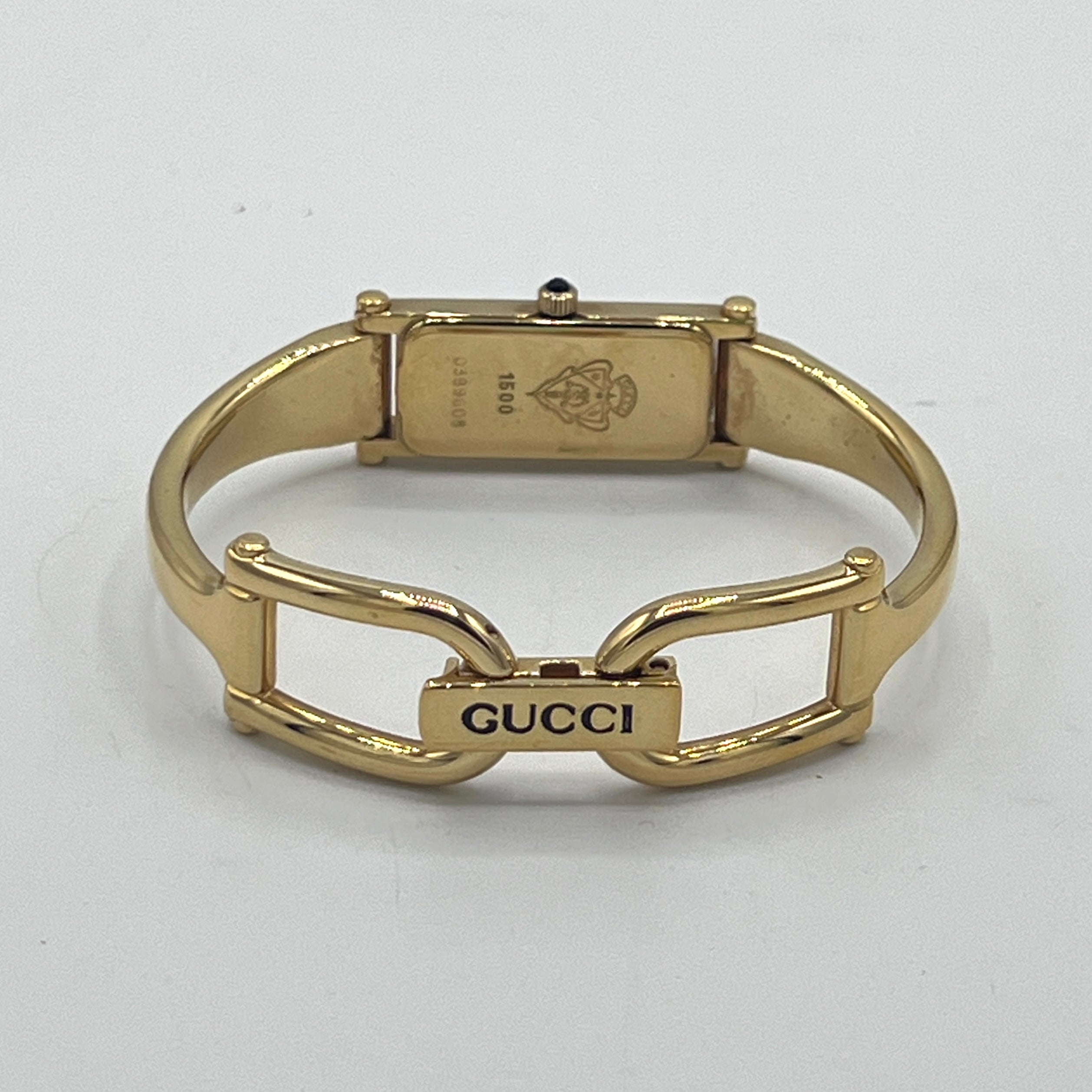 Montre GUCCI 1500 plaqué or Doré