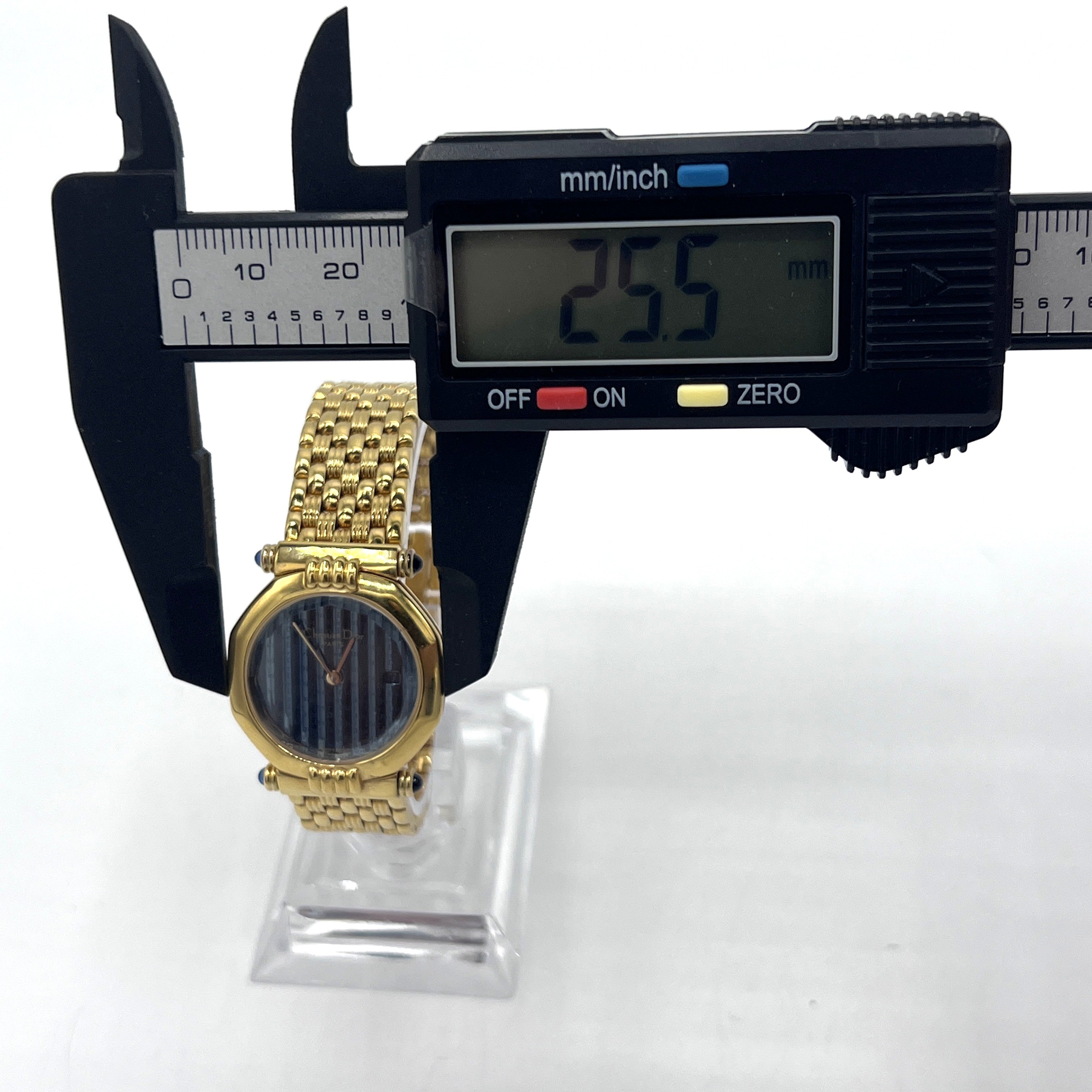 Montre DIOR Octagon plaqué or Doré