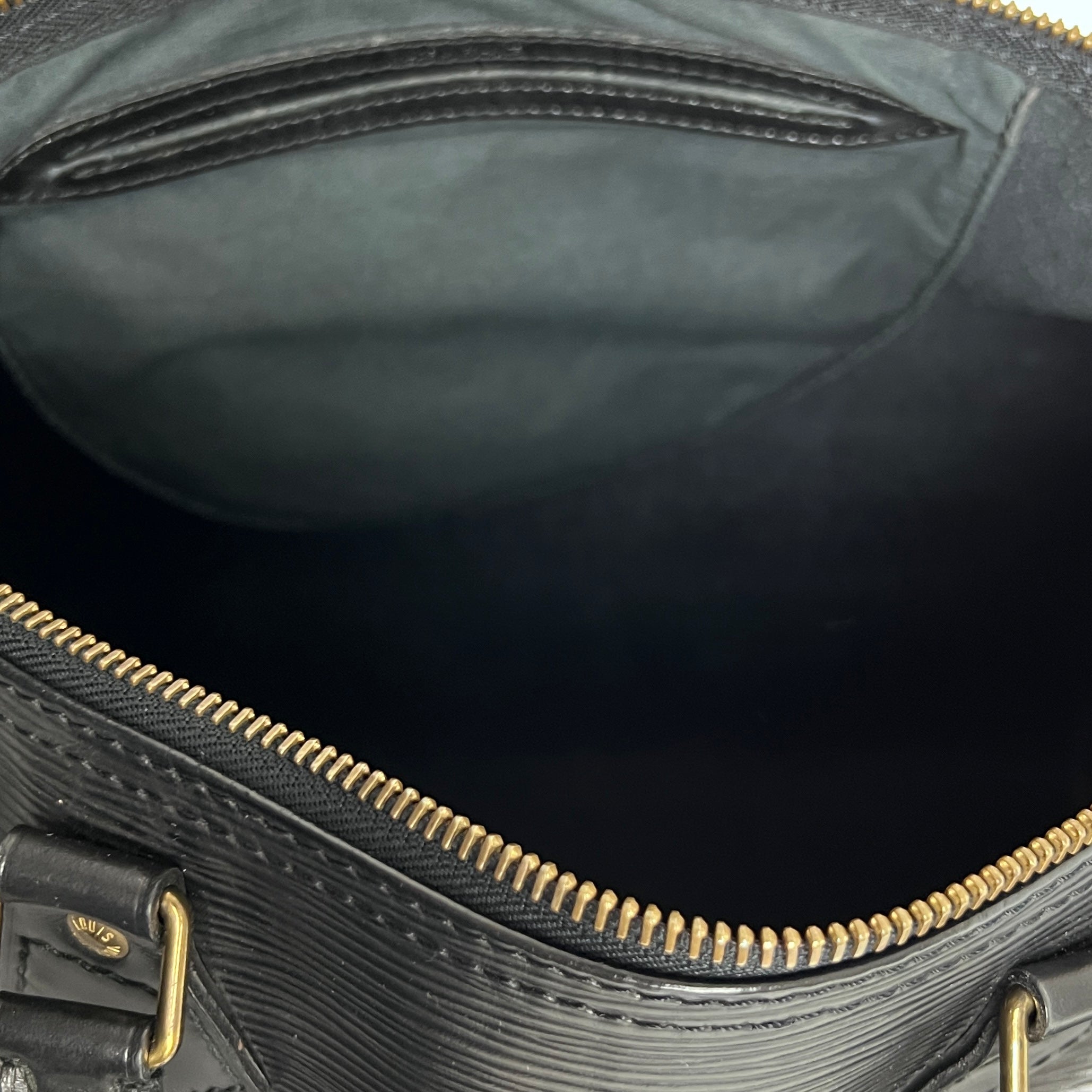 Sac à main LOUIS VUITTON Speedy 30 cuir noir