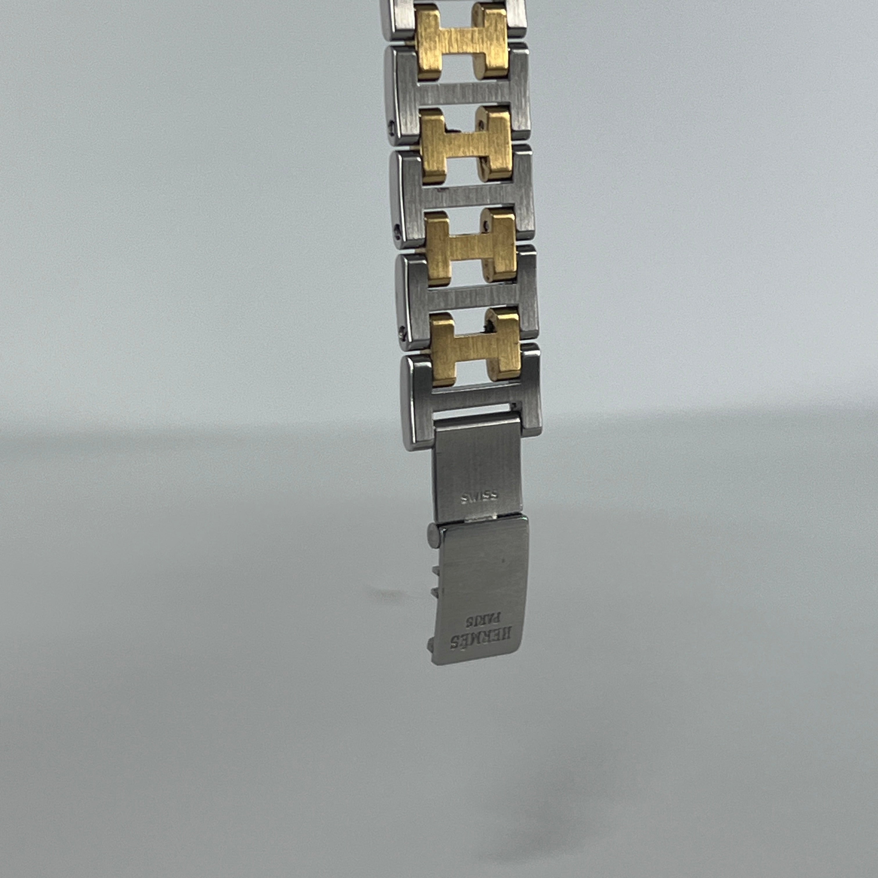 Montre HERMÈS Clipper acier bicolore