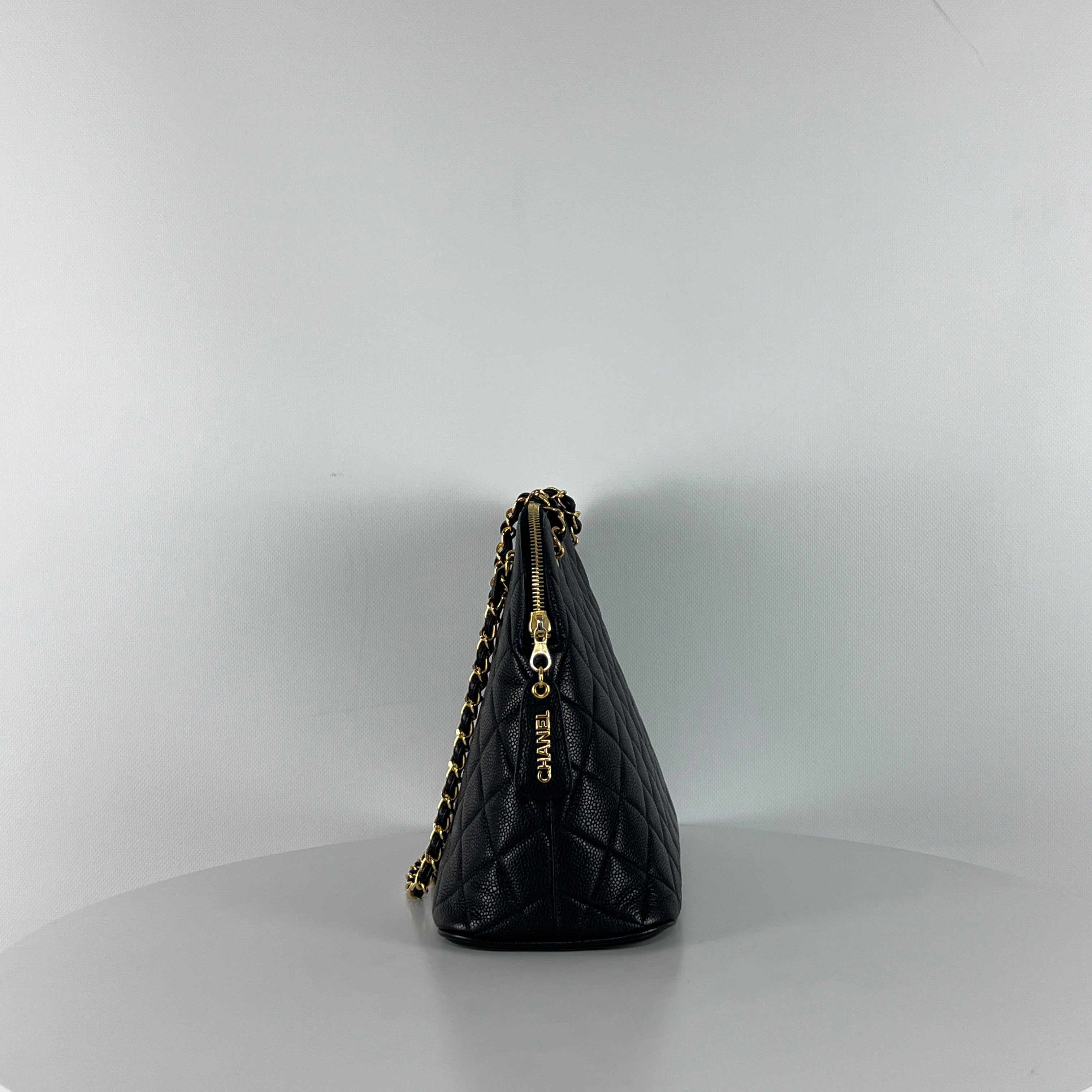Sac à main CHANEL Shopping cuir noir