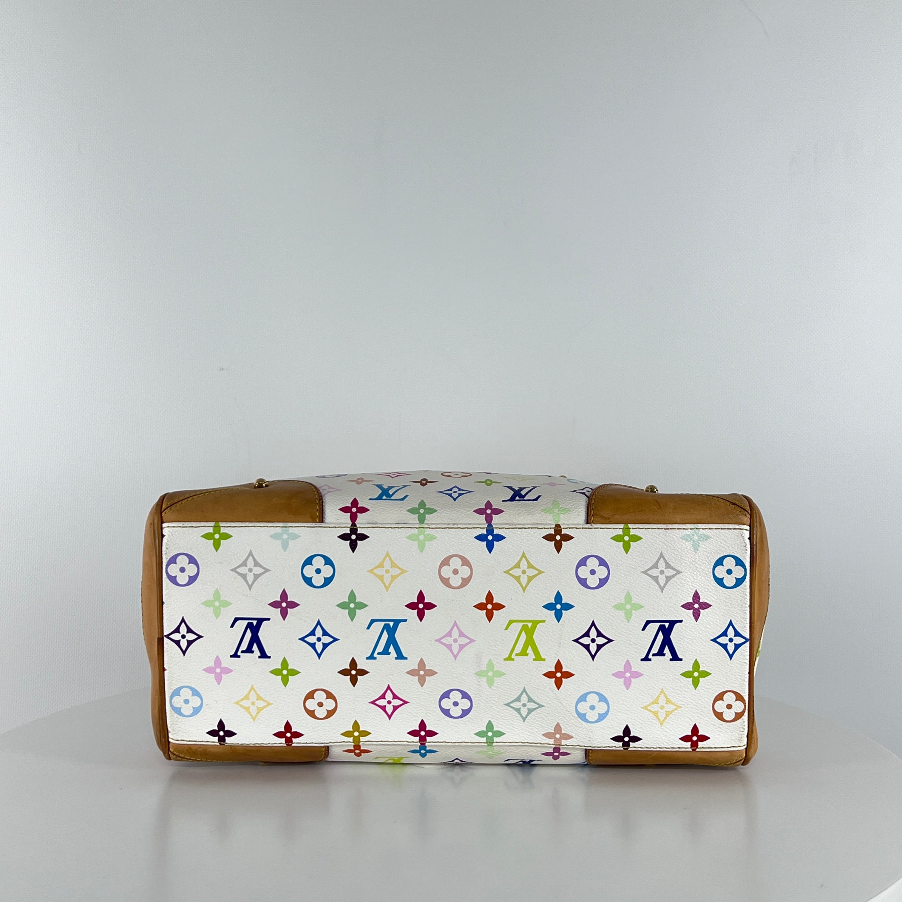 Sac à main LOUIS VUITTON Claudia toile et cuir marron