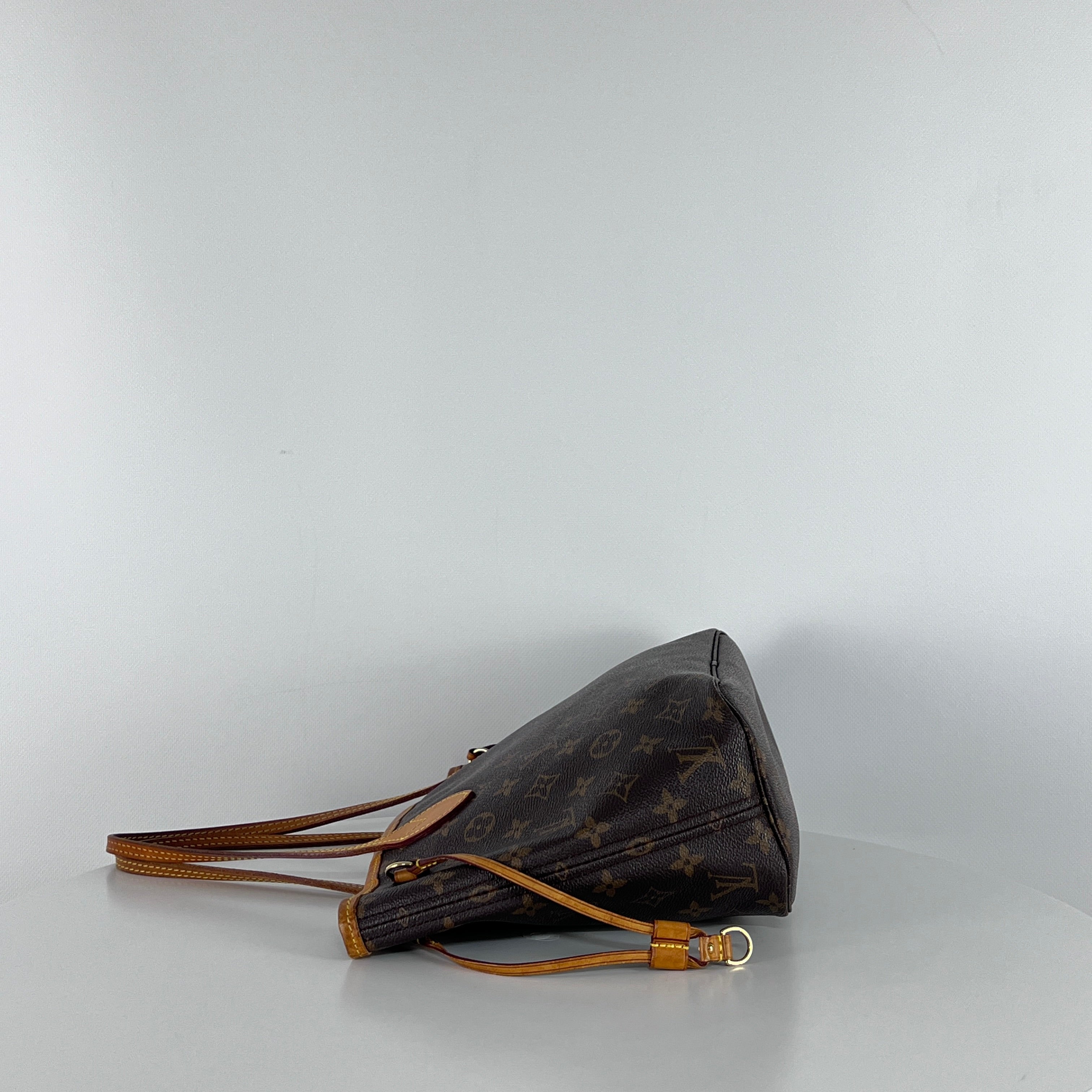 Sac à main LOUIS VUITTON Neverfull toile et cuir marron
