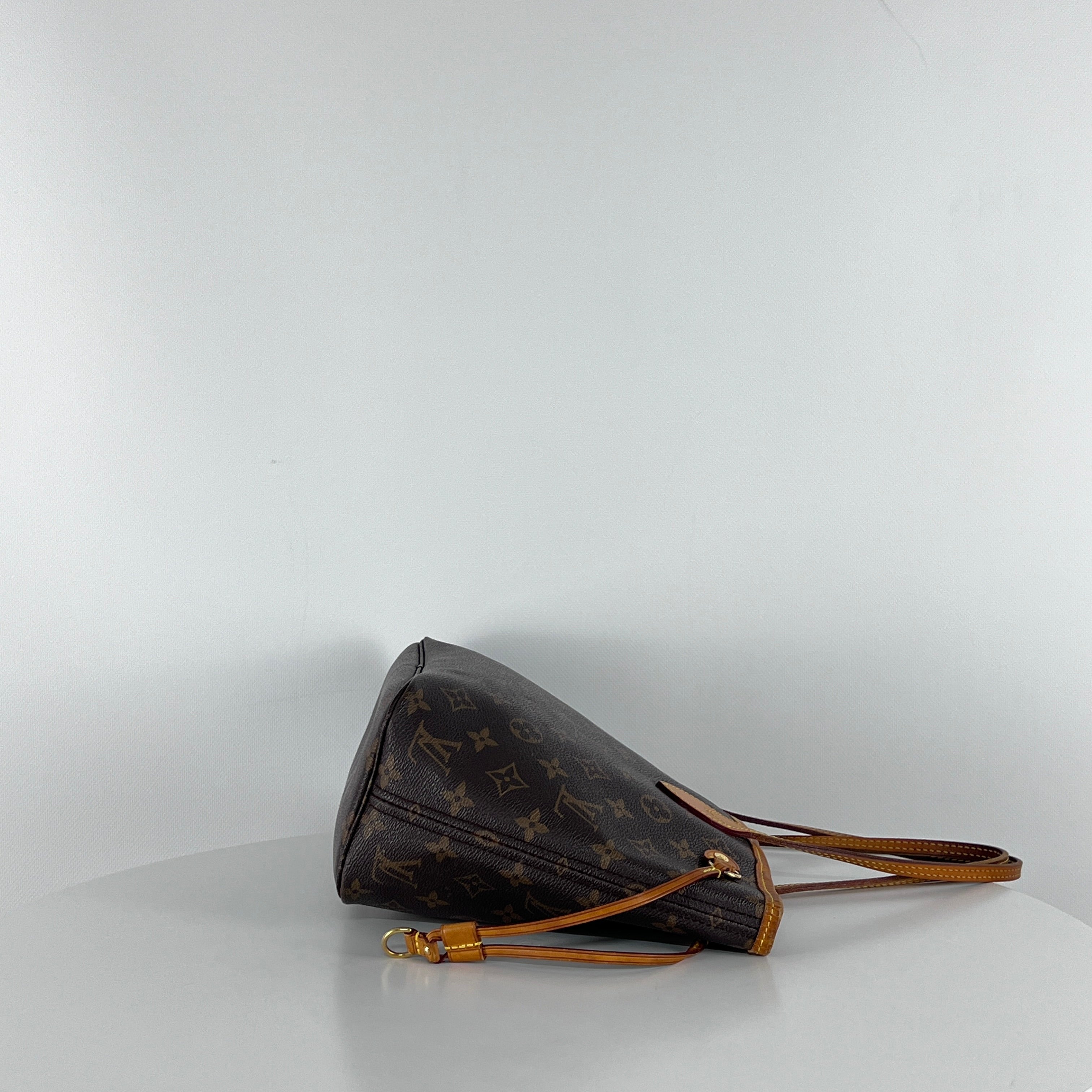 Sac à main LOUIS VUITTON Neverfull toile et cuir marron