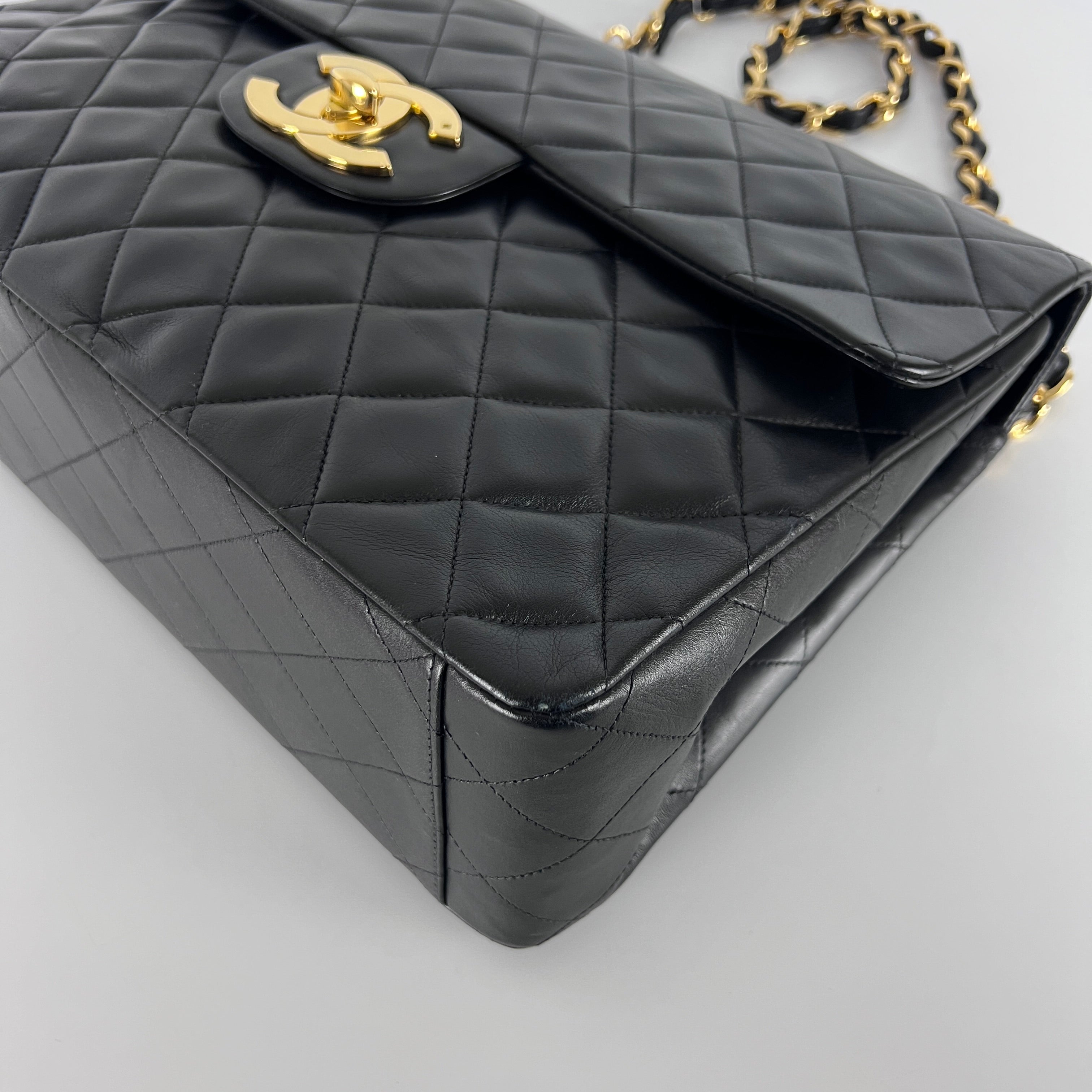 Sac à main CHANEL Timeless Classique Maxi cuir noir