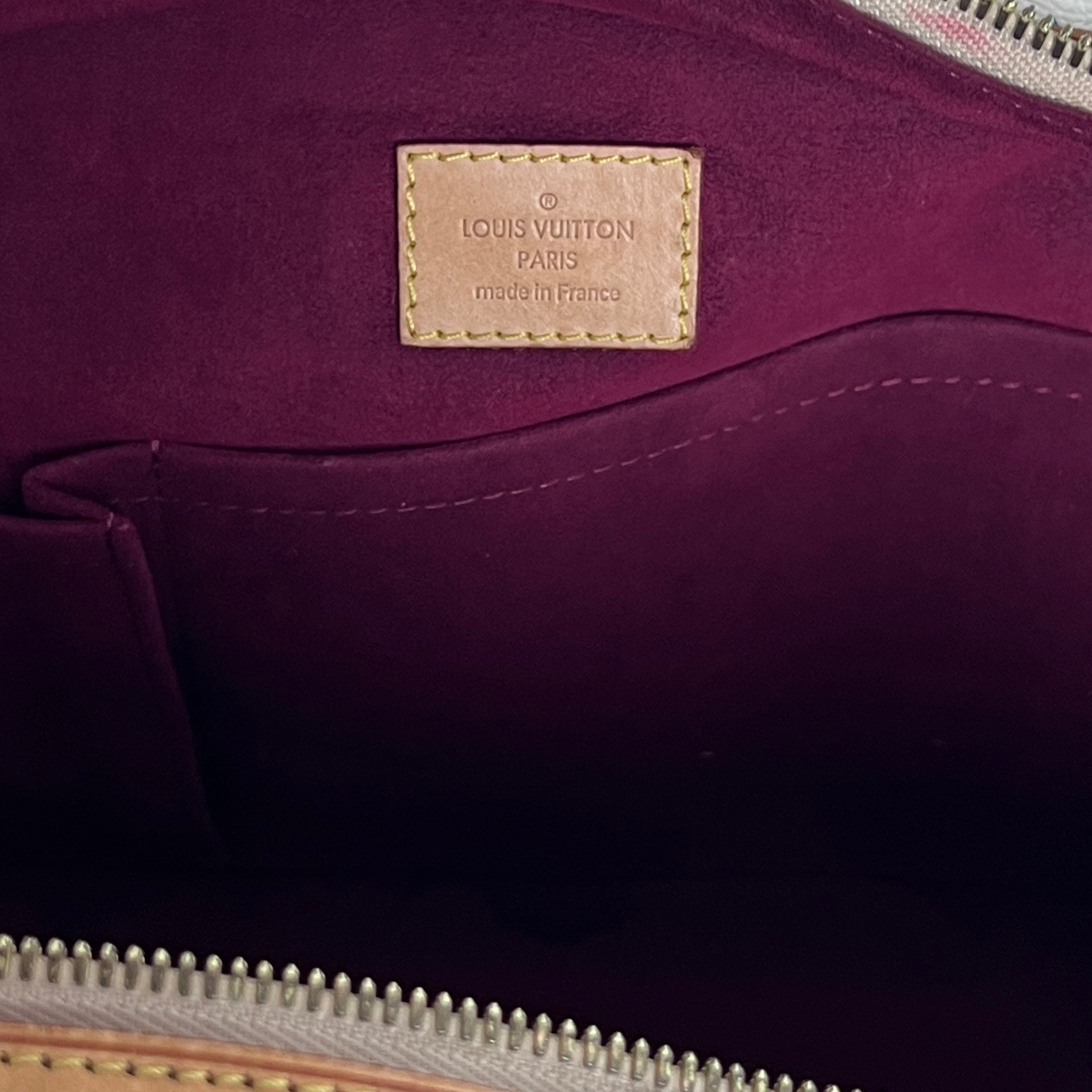 Sac à main LOUIS VUITTON Claudia toile et cuir marron