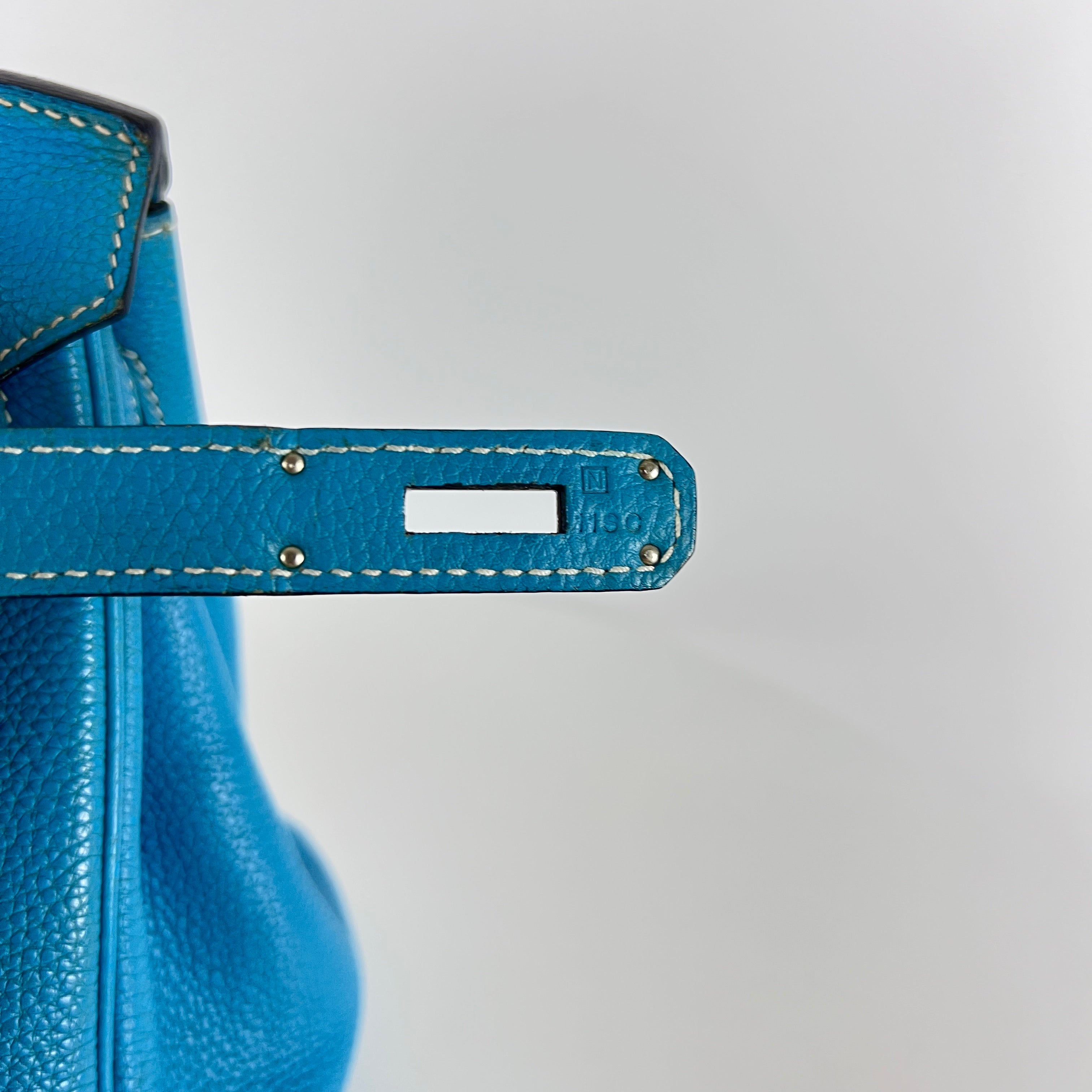 Sac à main HERMÈS Birkin 30 cuir bleu
