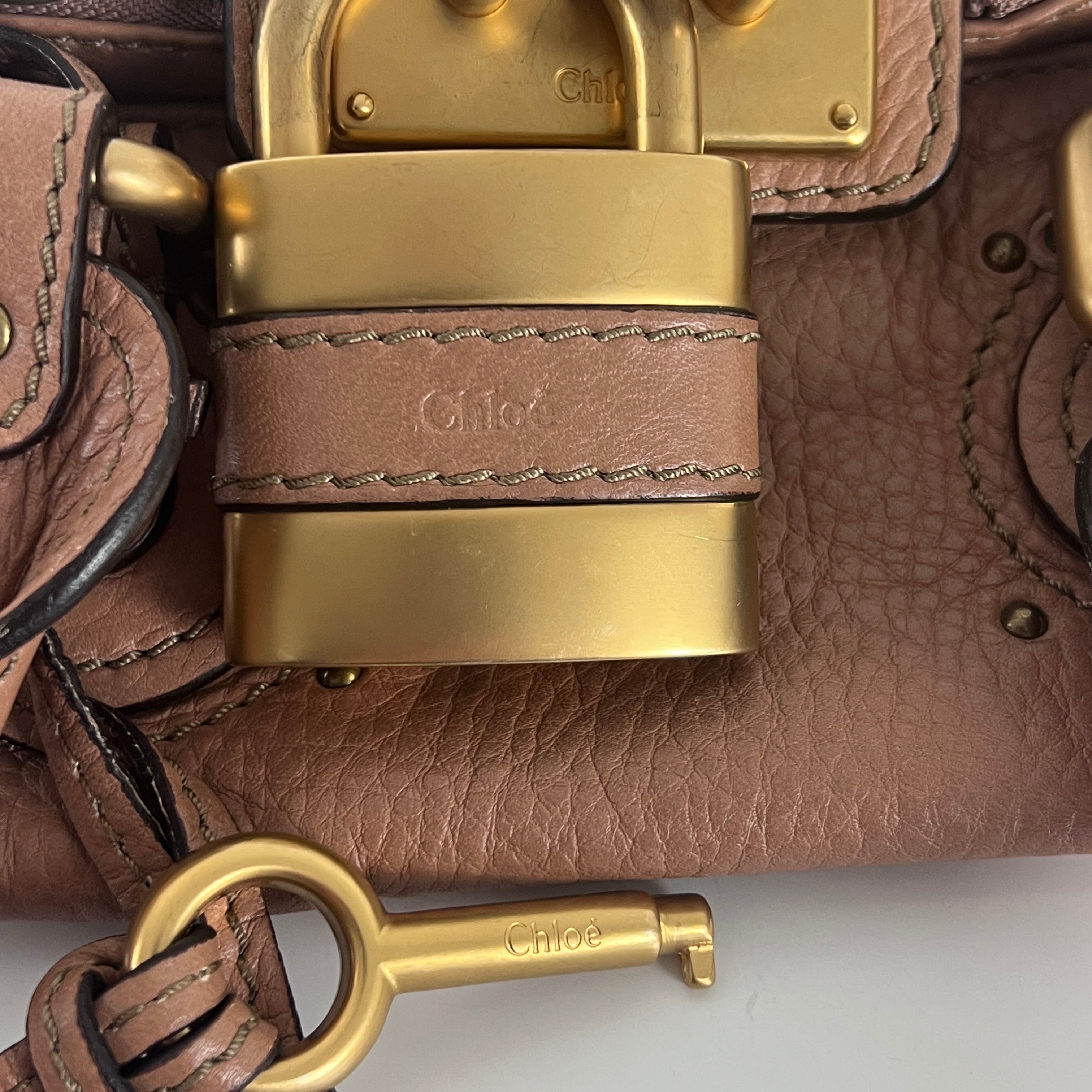 CHLOÉ Paddington brown leather handbag