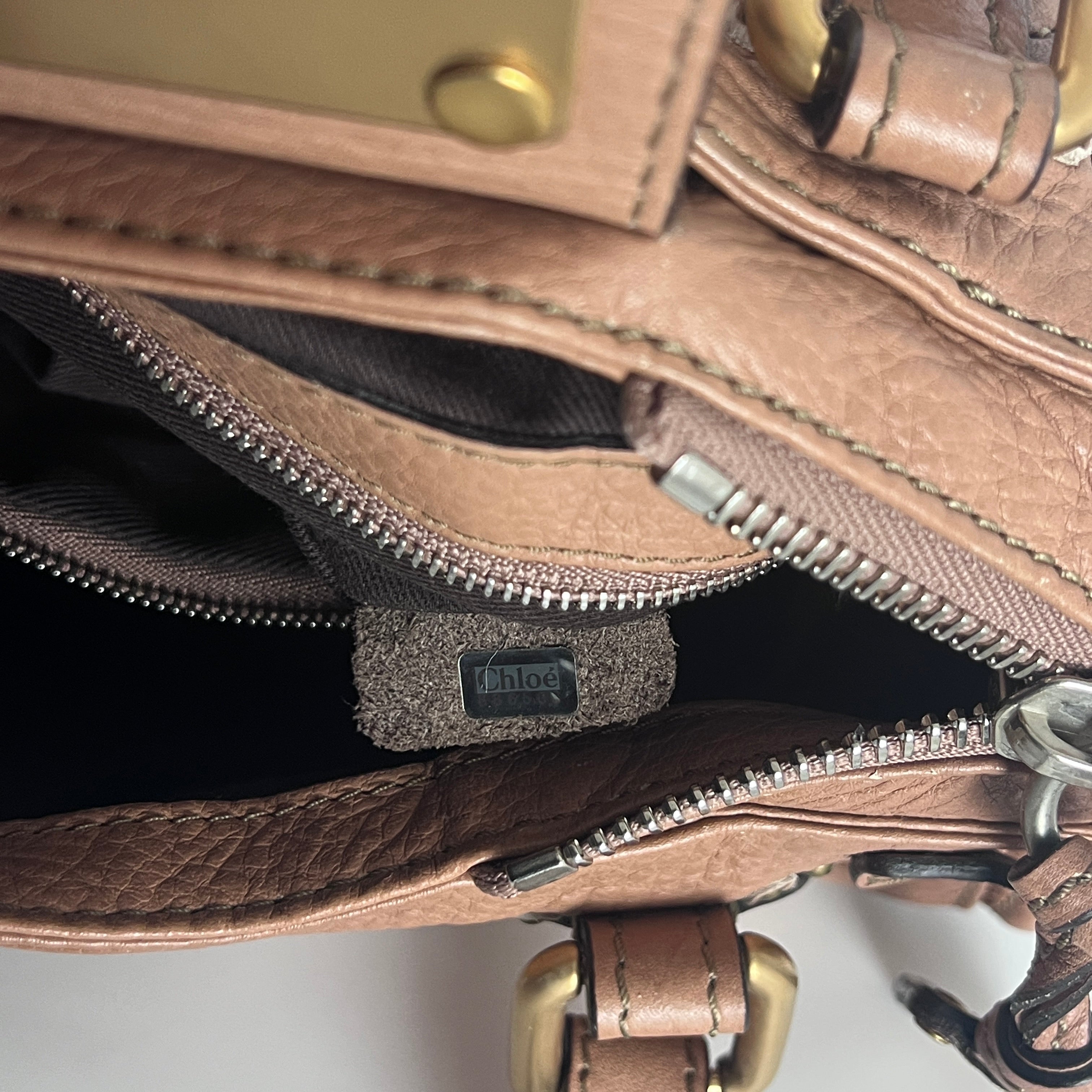 CHLOÉ Paddington brown leather handbag