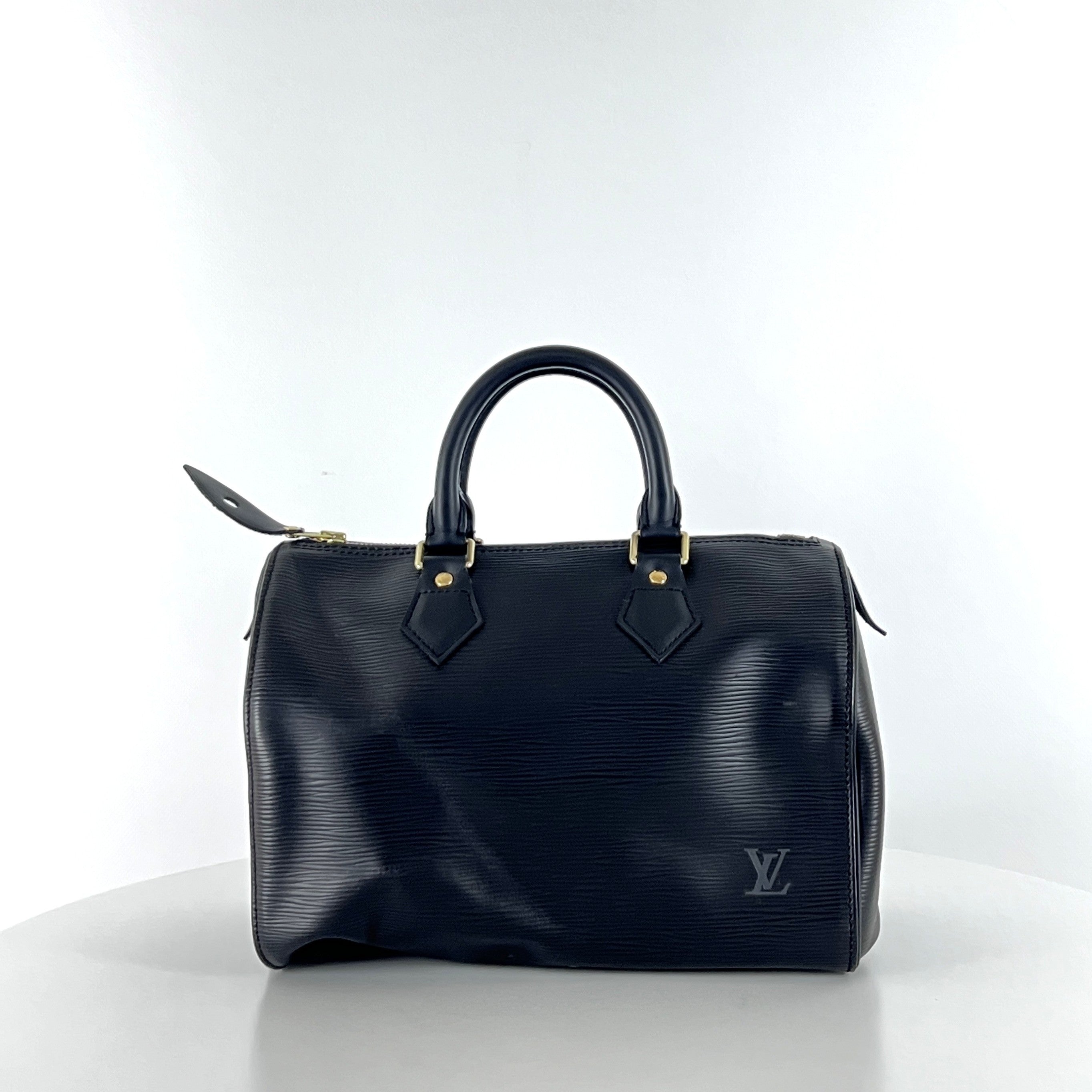 Sac à main LOUIS VUITTON Speedy 25 cuir noir