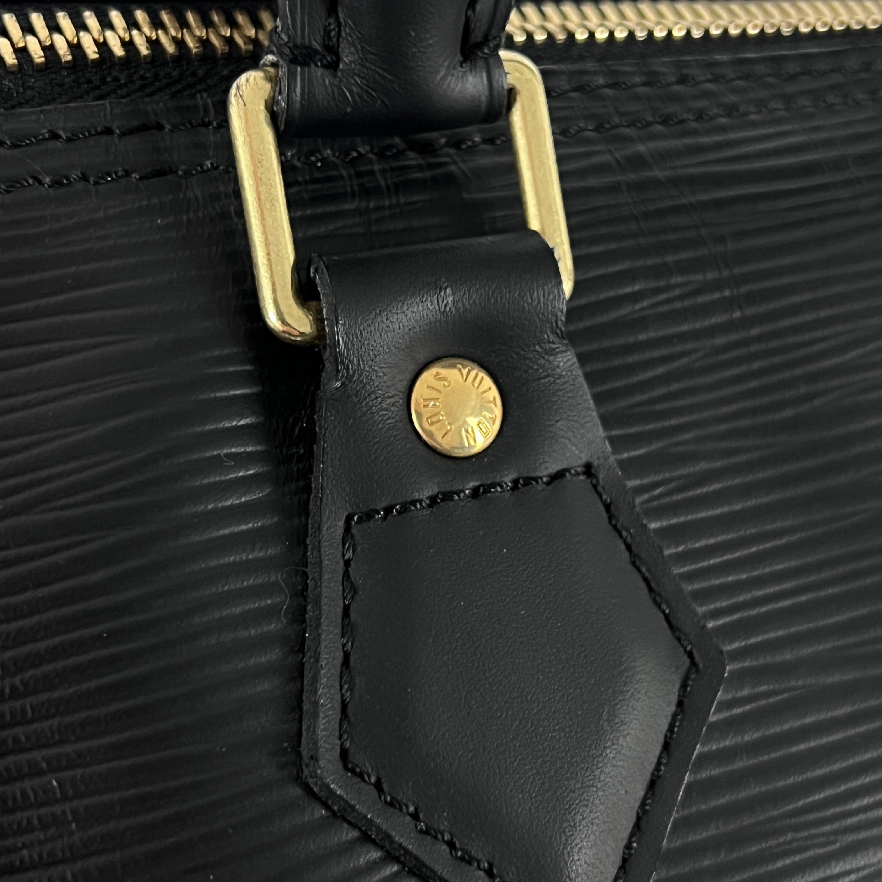 Sac à main LOUIS VUITTON Speedy 25 cuir noir