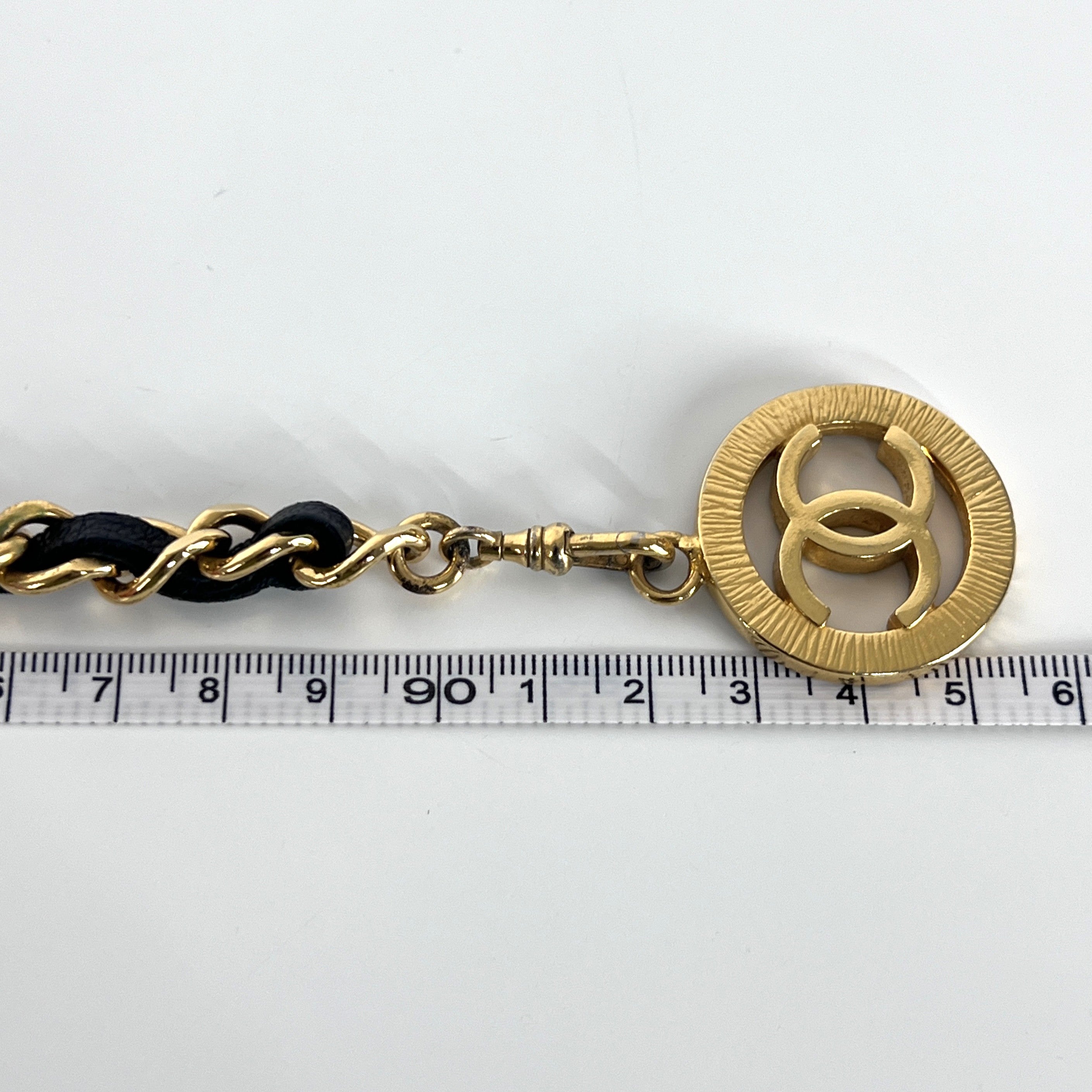 Ceinture CHANEL CC Chaîne entrelacée métal doré