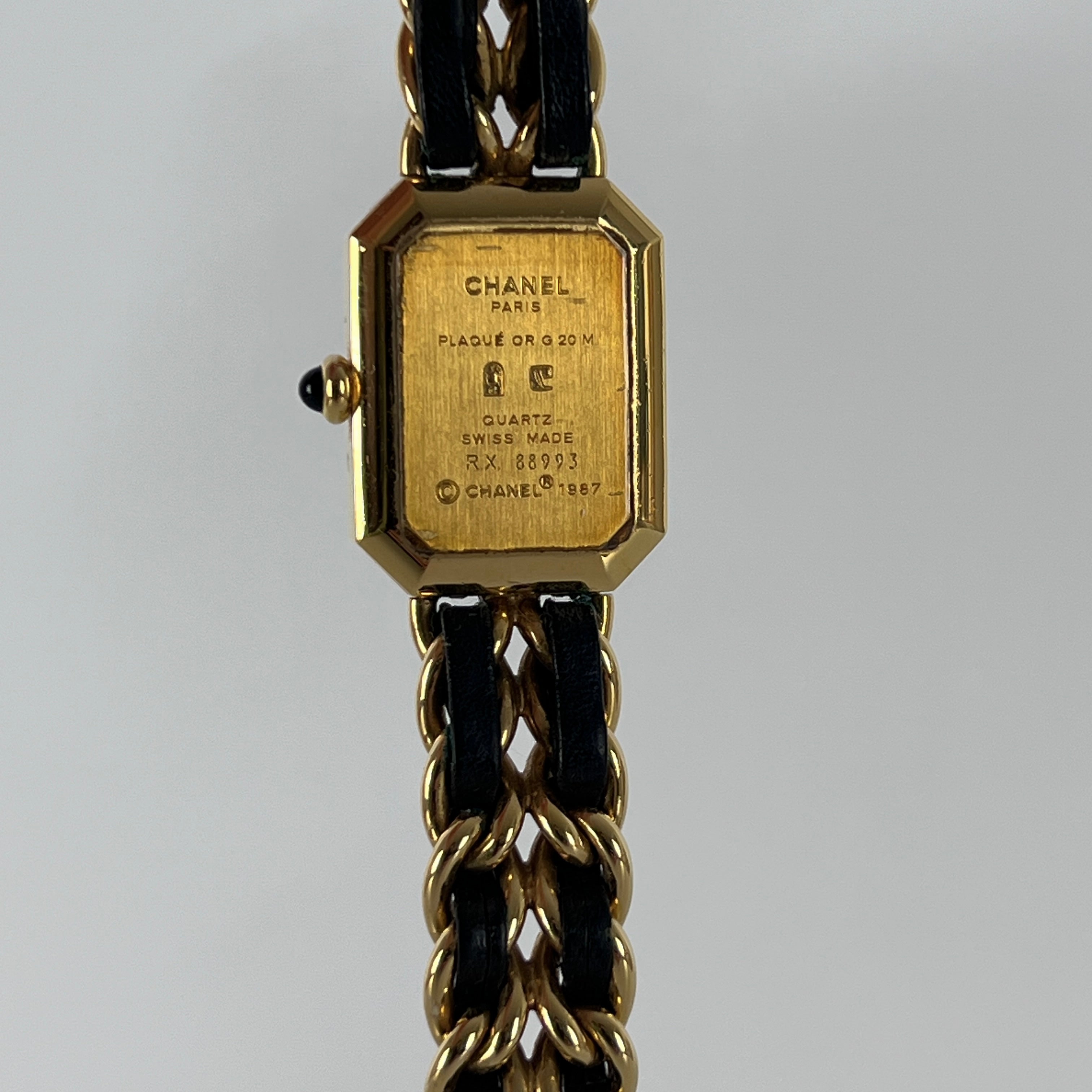 Montre CHANEL Première  plaqué or doré
