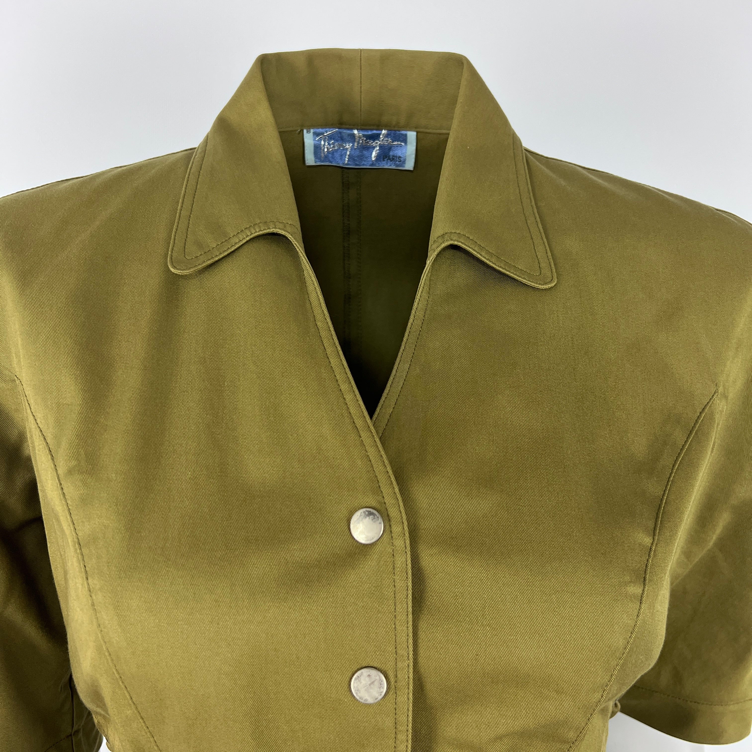 Robe MUGLER XS Coton Vert