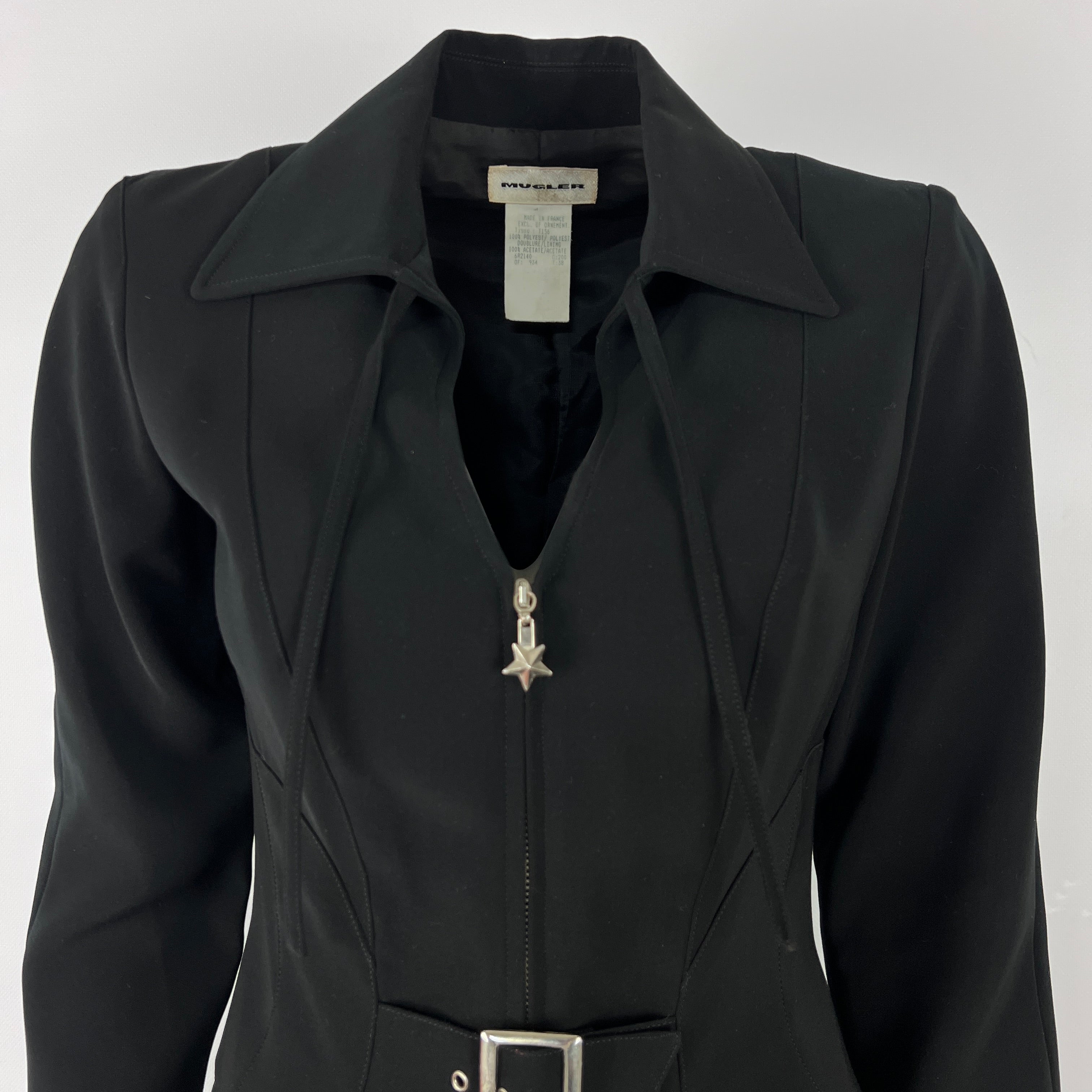 Robe MUGLER S Polyester Noir